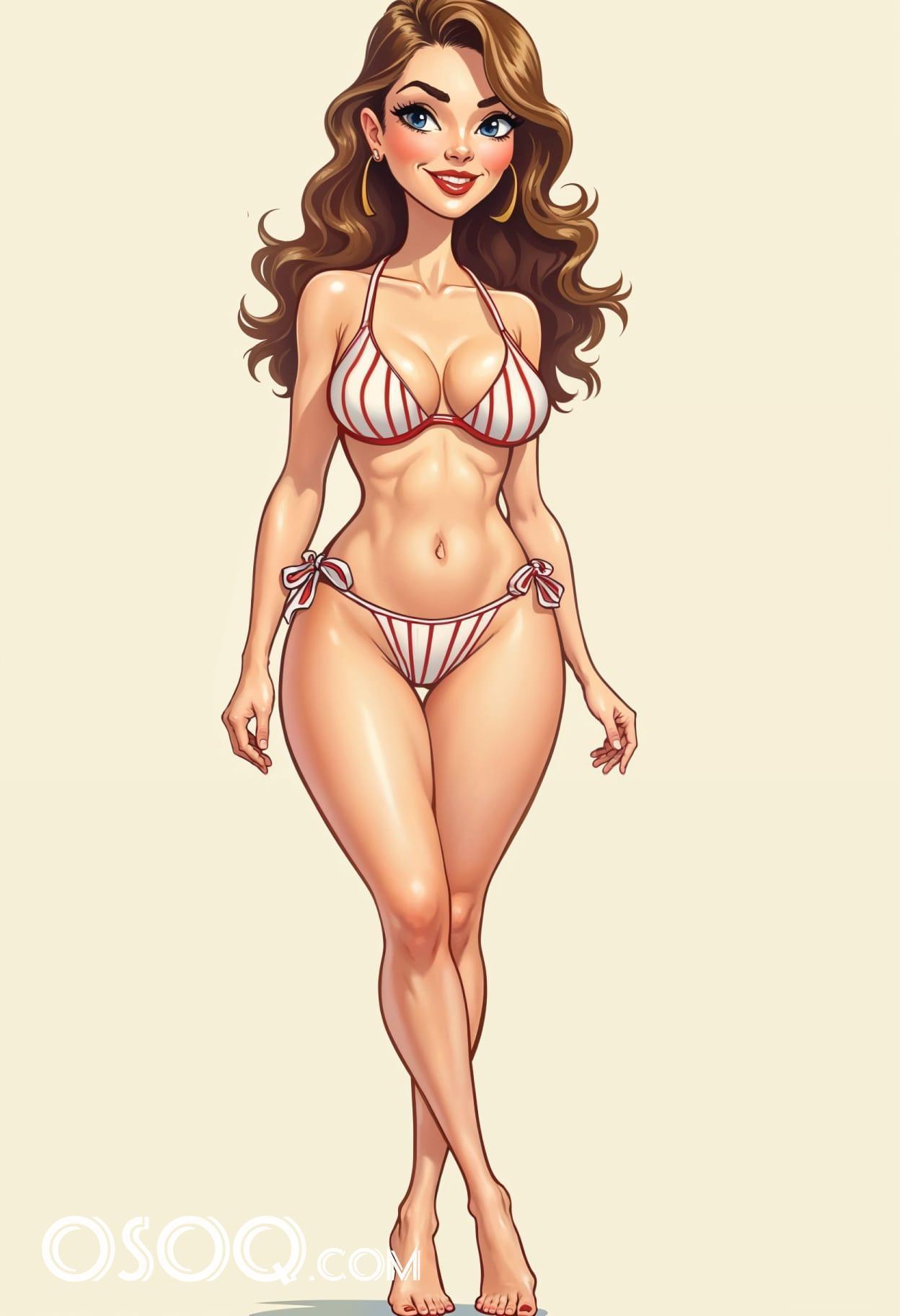 Free art sports girl cartoon caricature drawing 18
