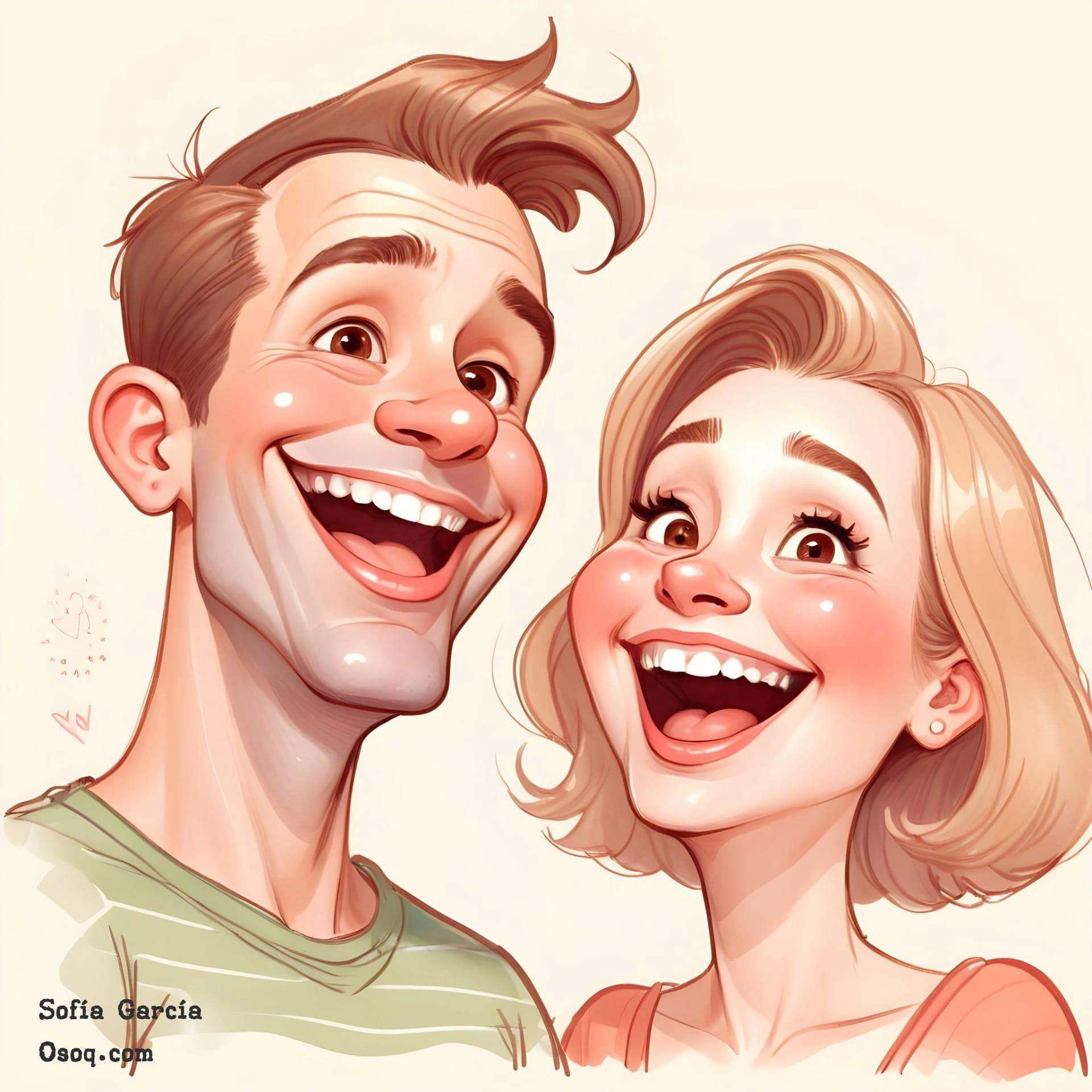 Funny caricature drawing 16