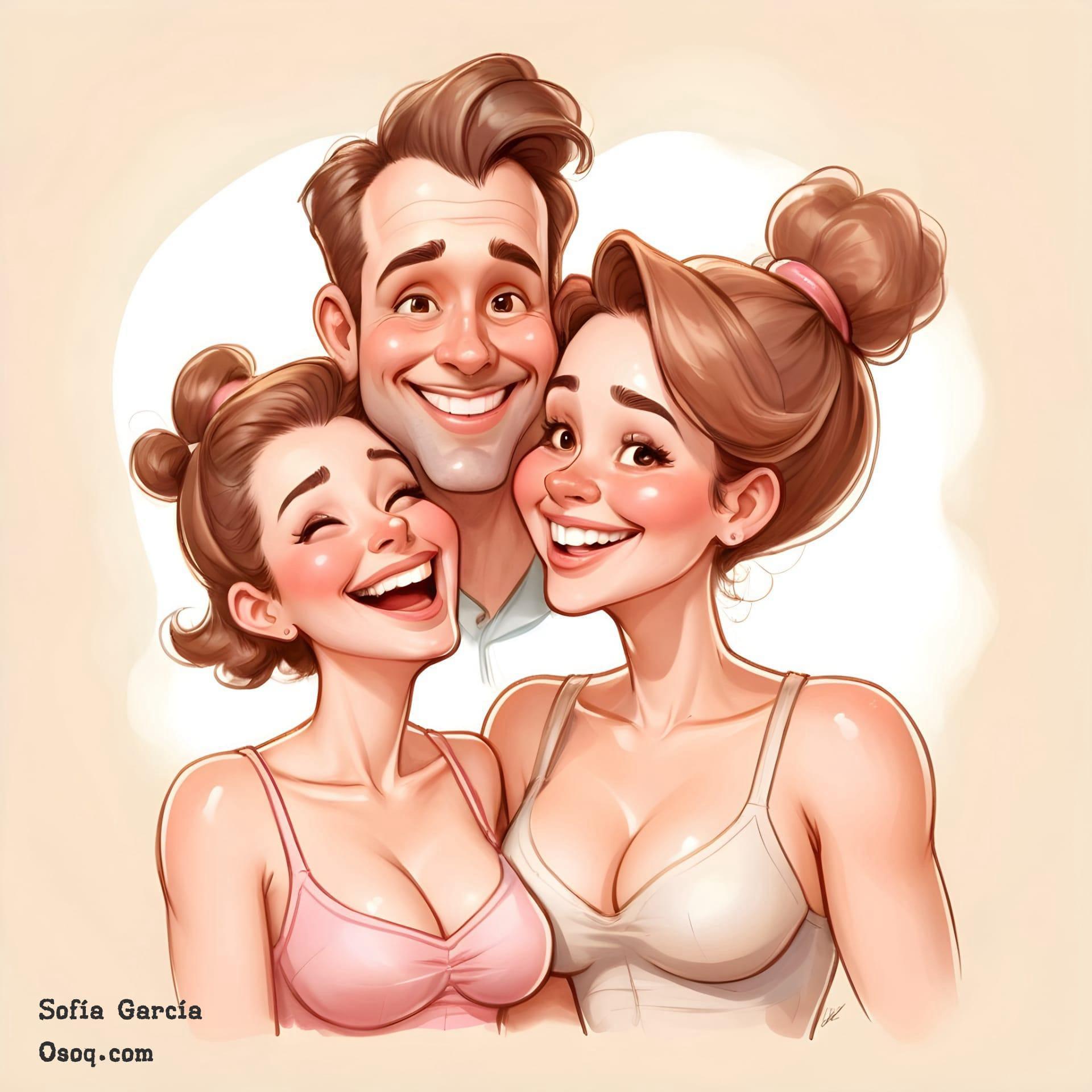 Funny caricature drawing 17