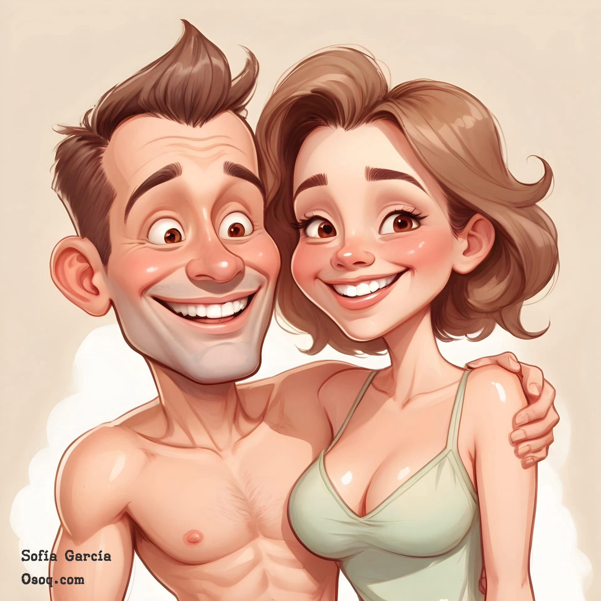 Funny caricature drawing 18