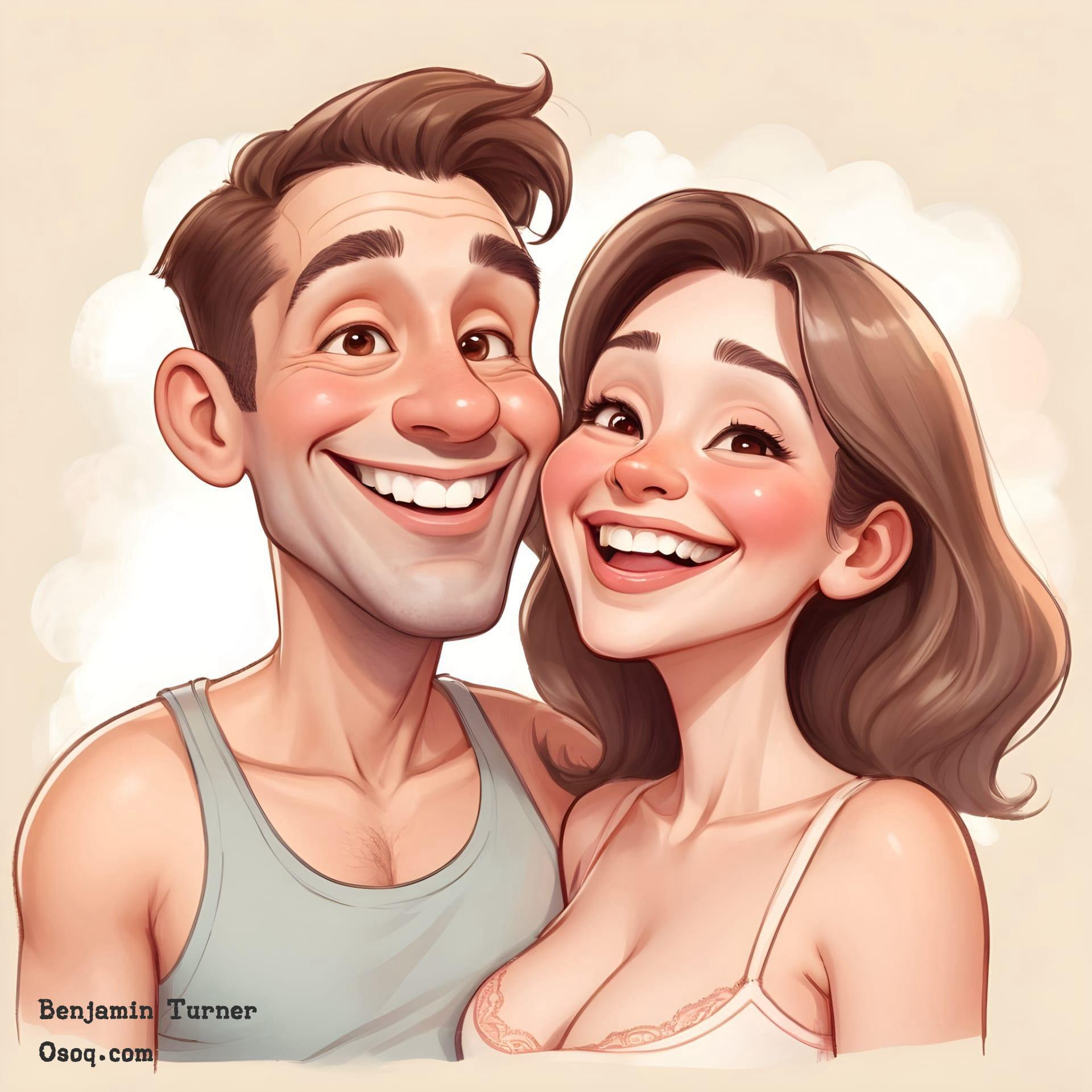 Funny caricature drawing 19