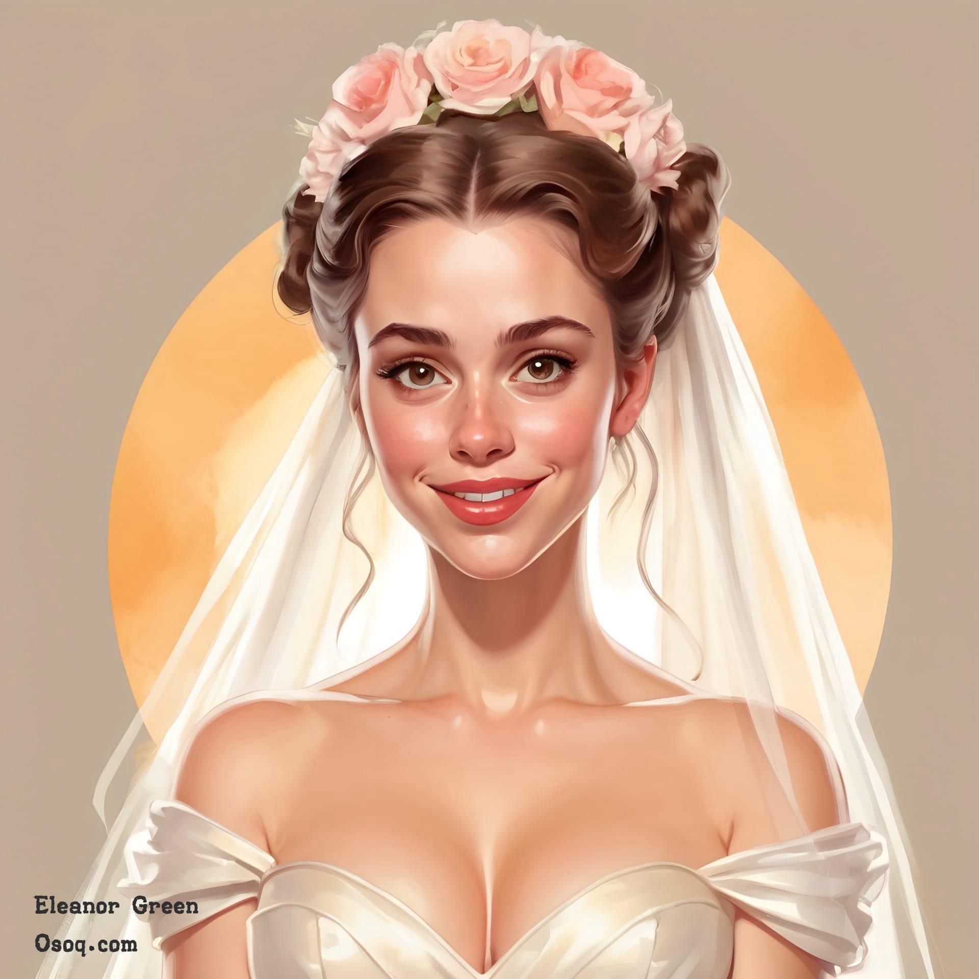 Funny wedding caricature 04