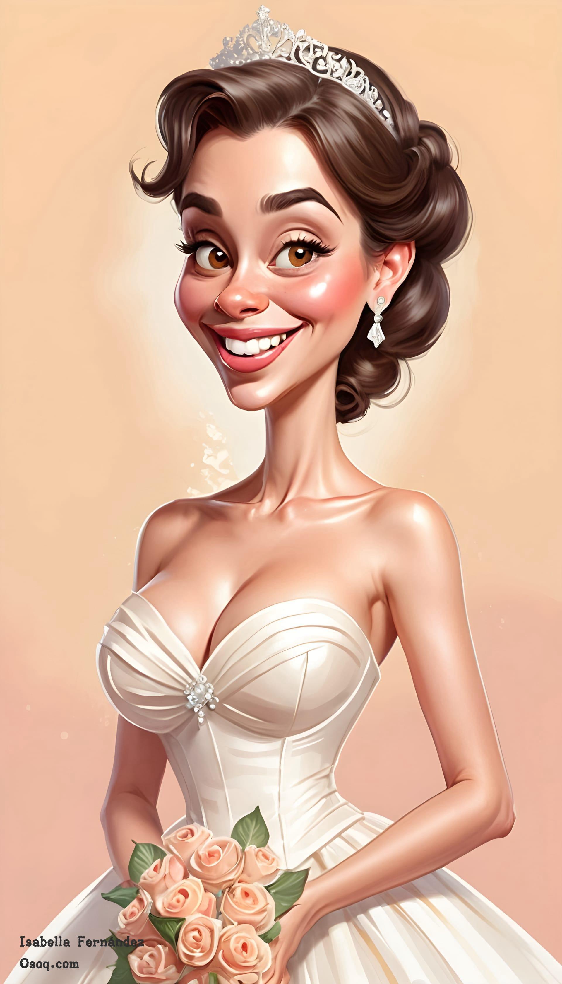 Funny wedding caricature 06