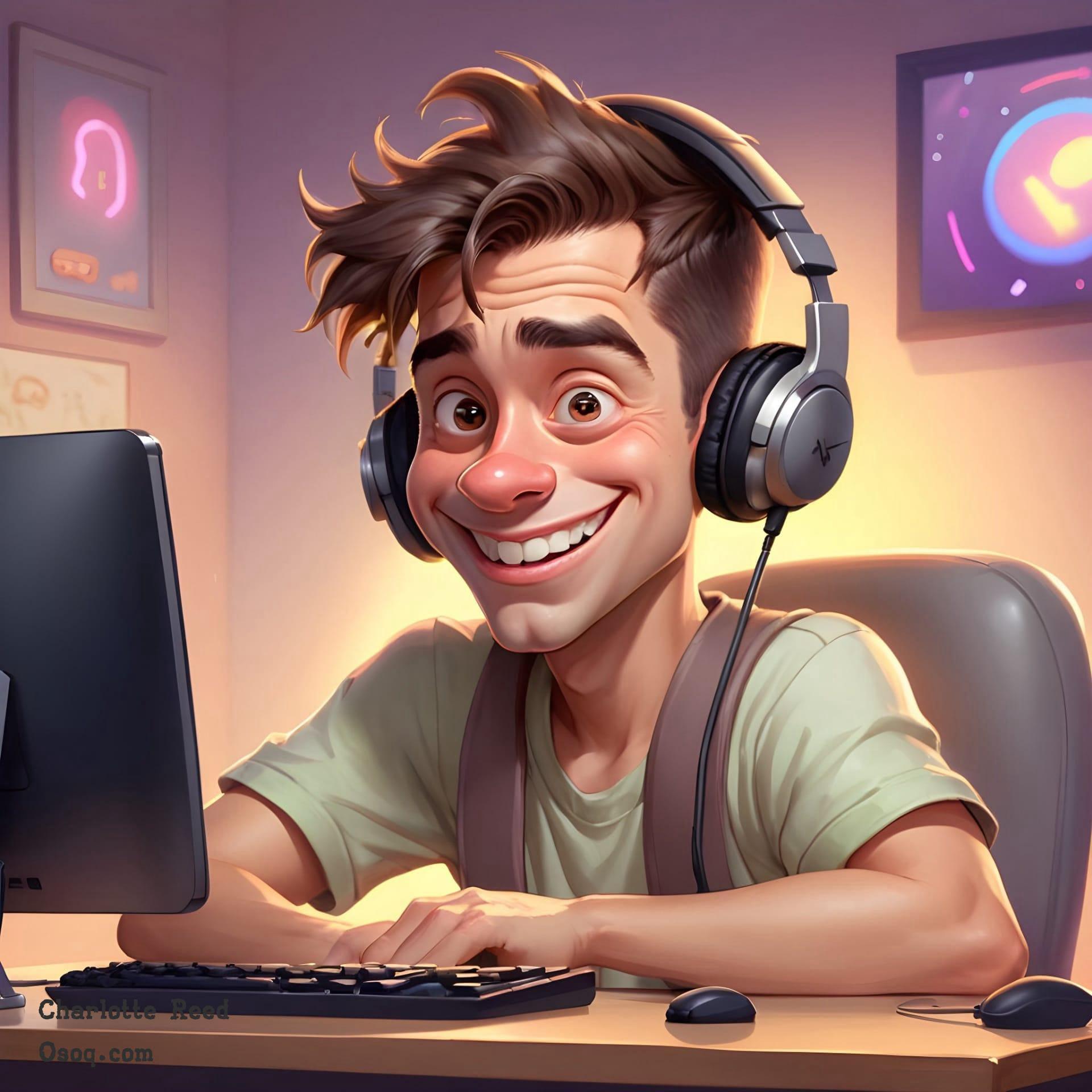 Gamer caricature 19