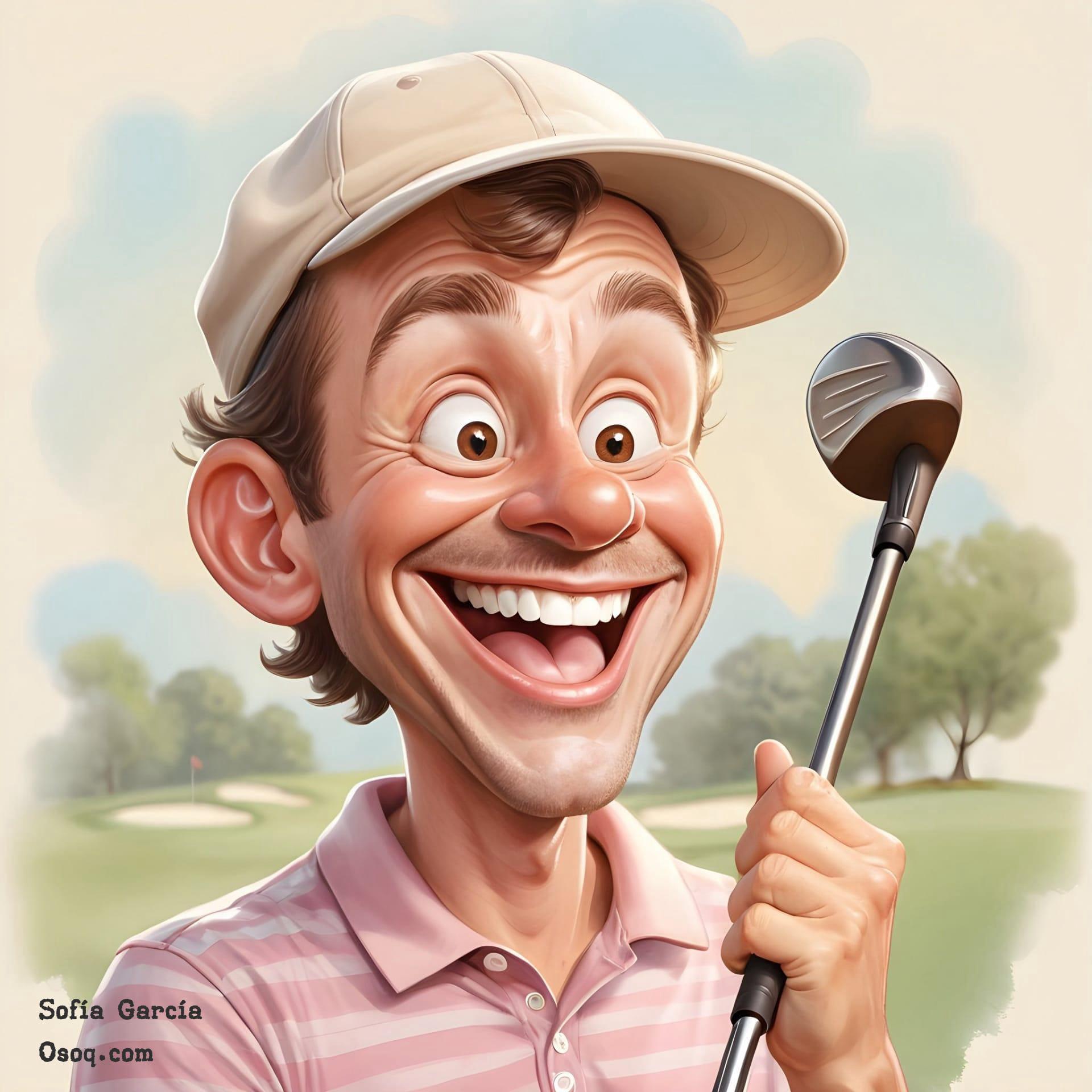 Golf caricature 03