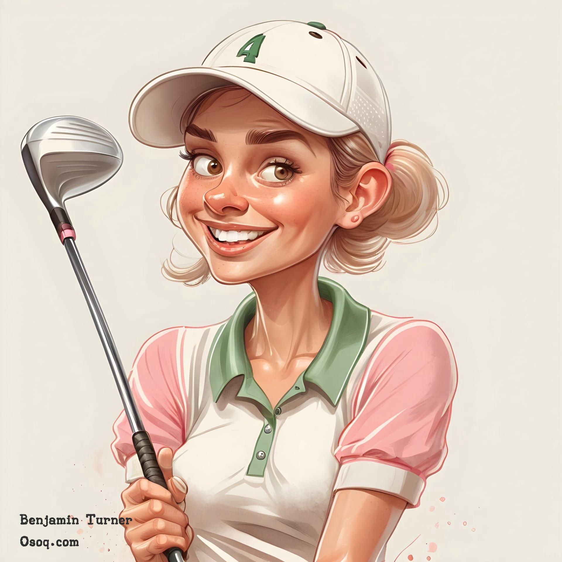 Golf caricature 04