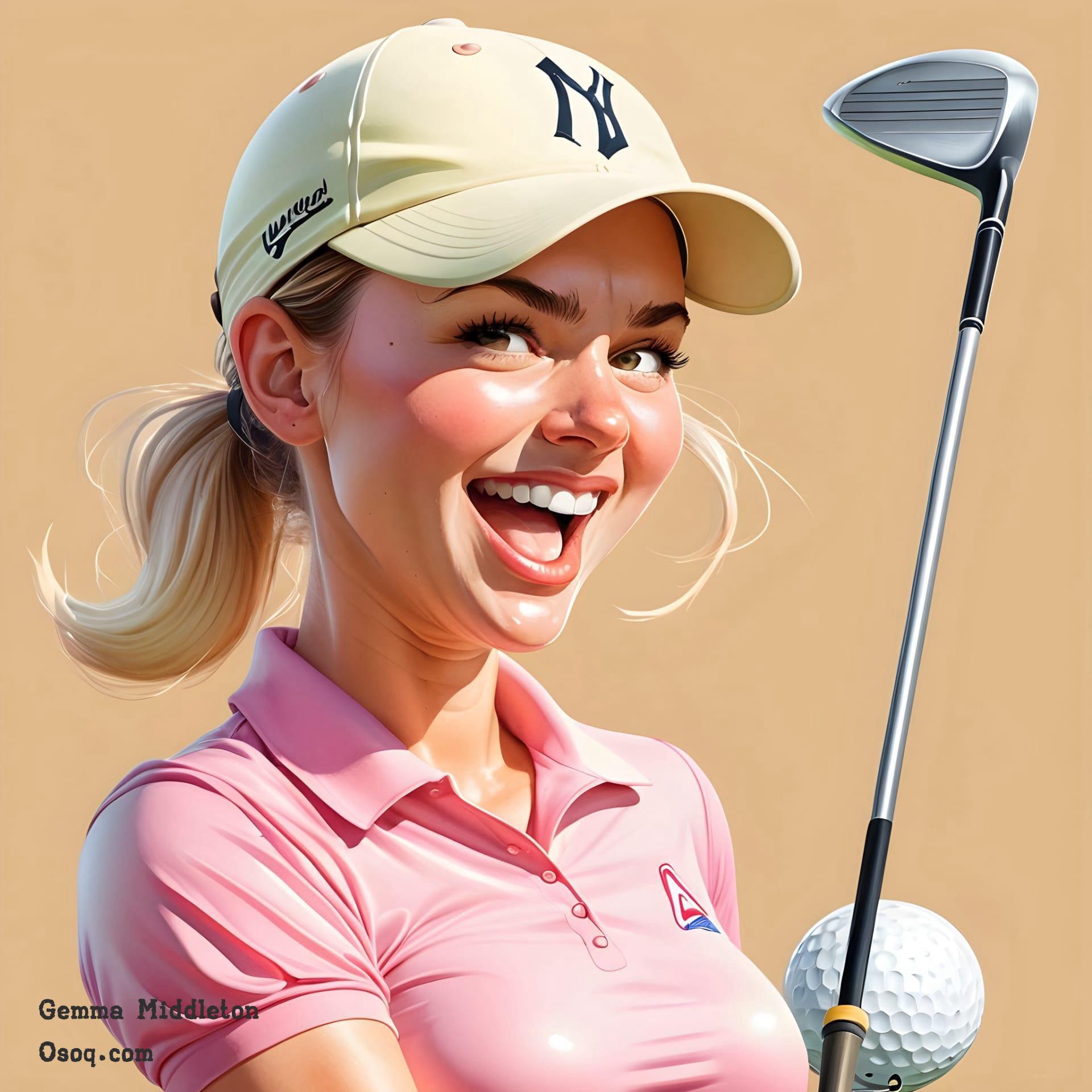 Golf caricature 06