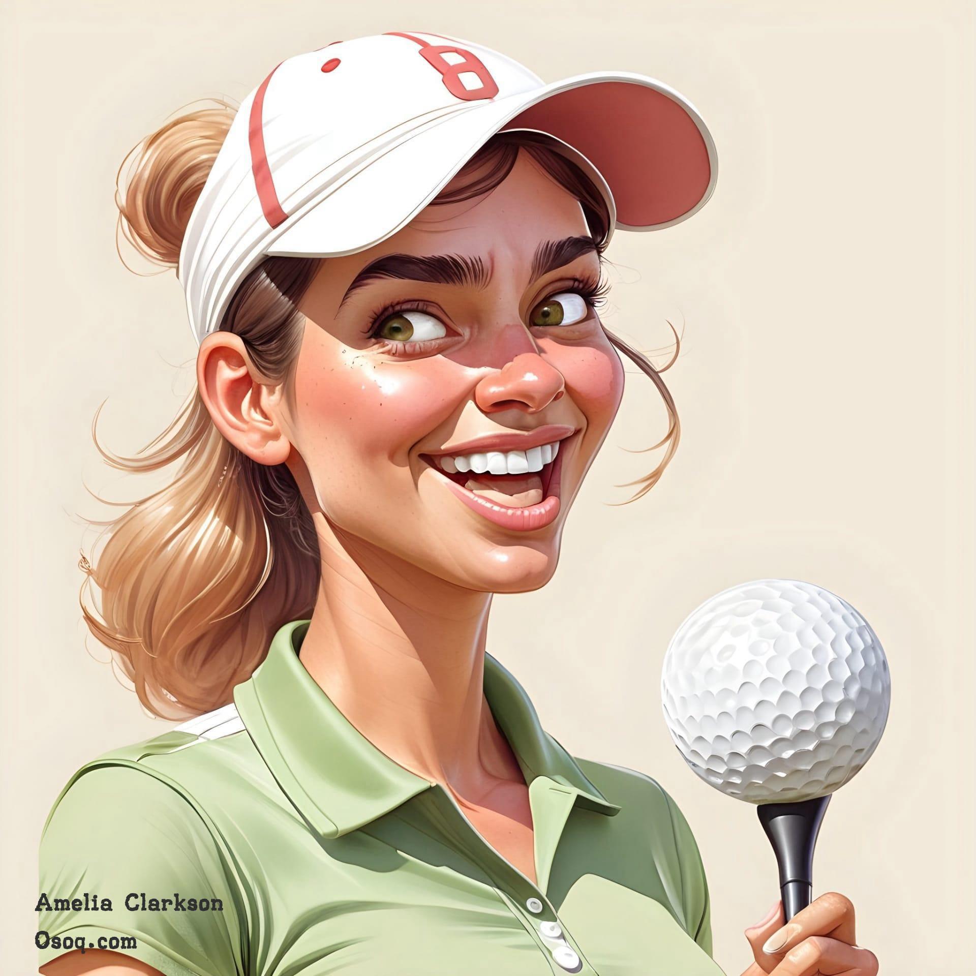 Golf caricature 08