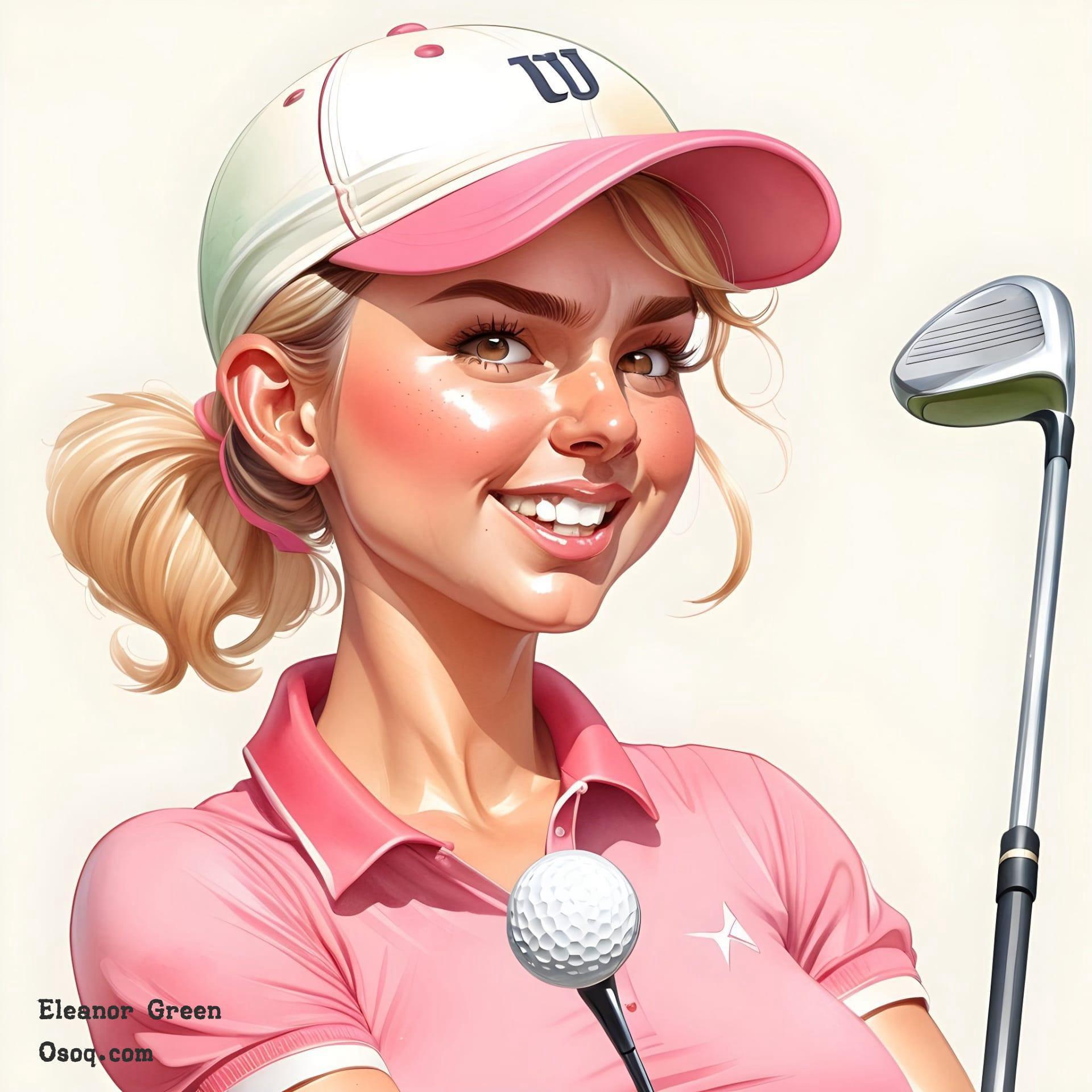 Golf caricature 09