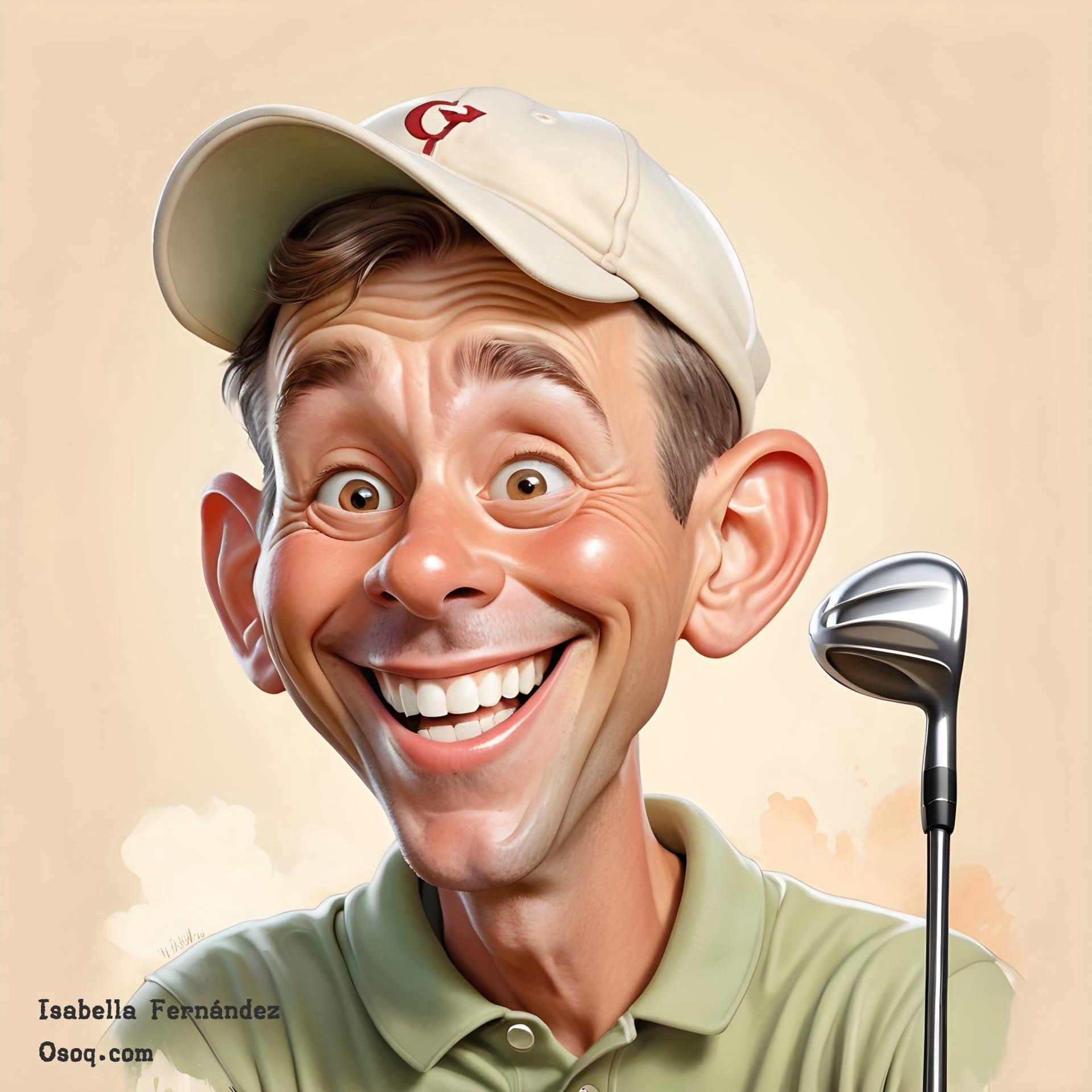 Golf caricature 11