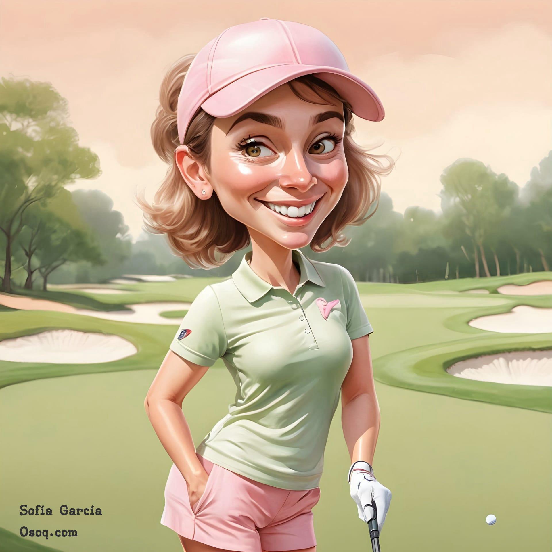 Golf caricature 18