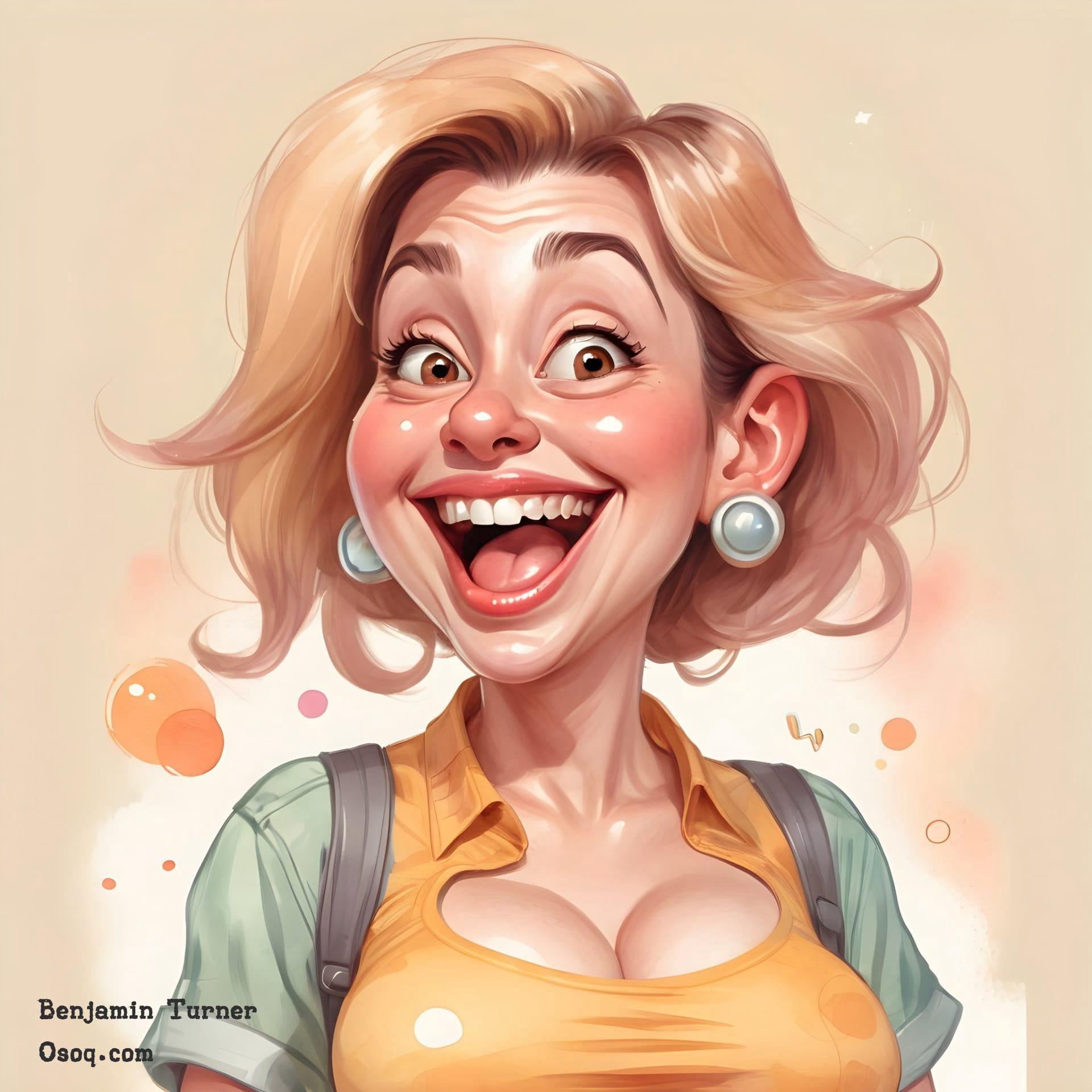 Goofy faces caricatures 14