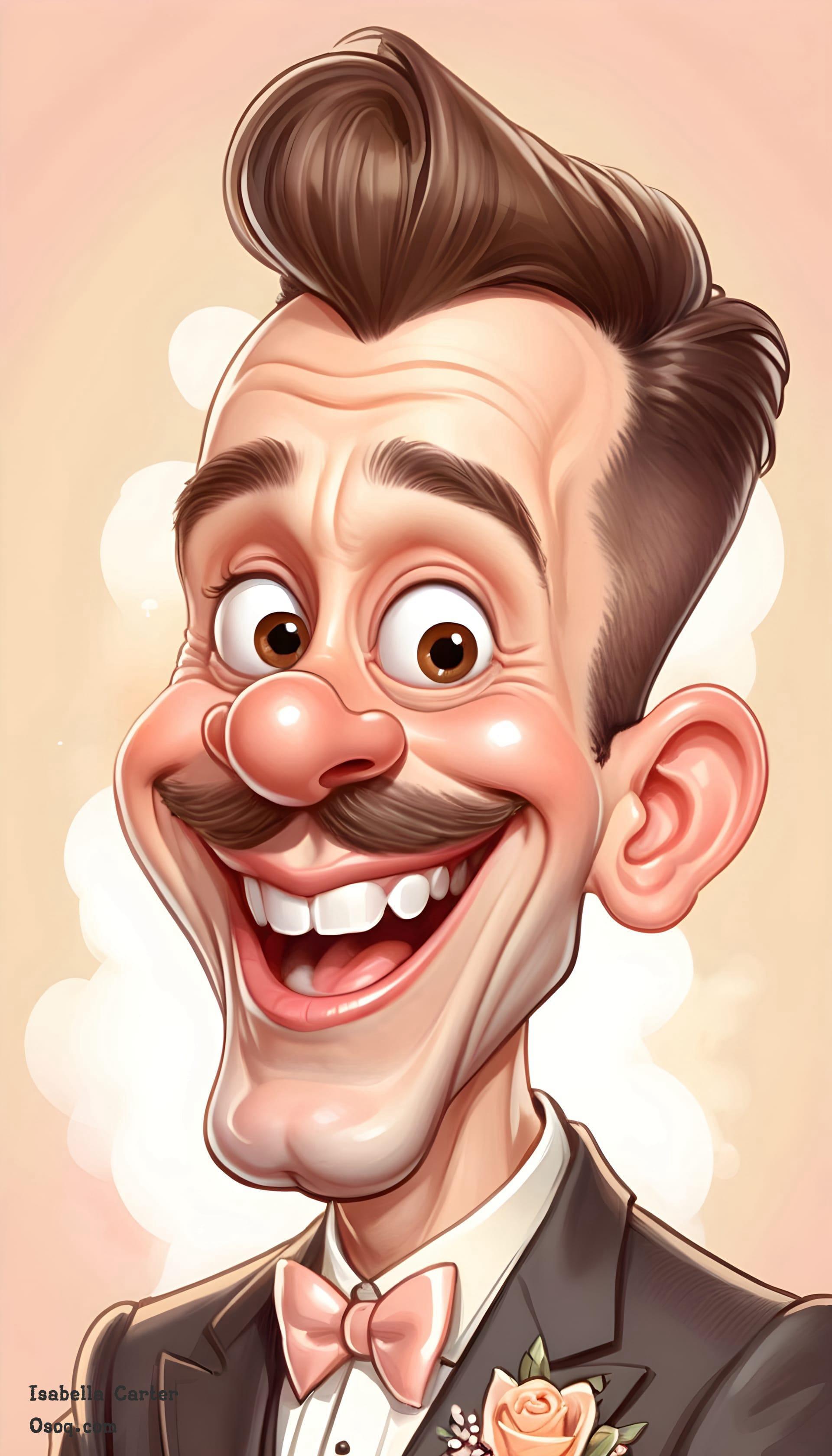 Groom caricature 03