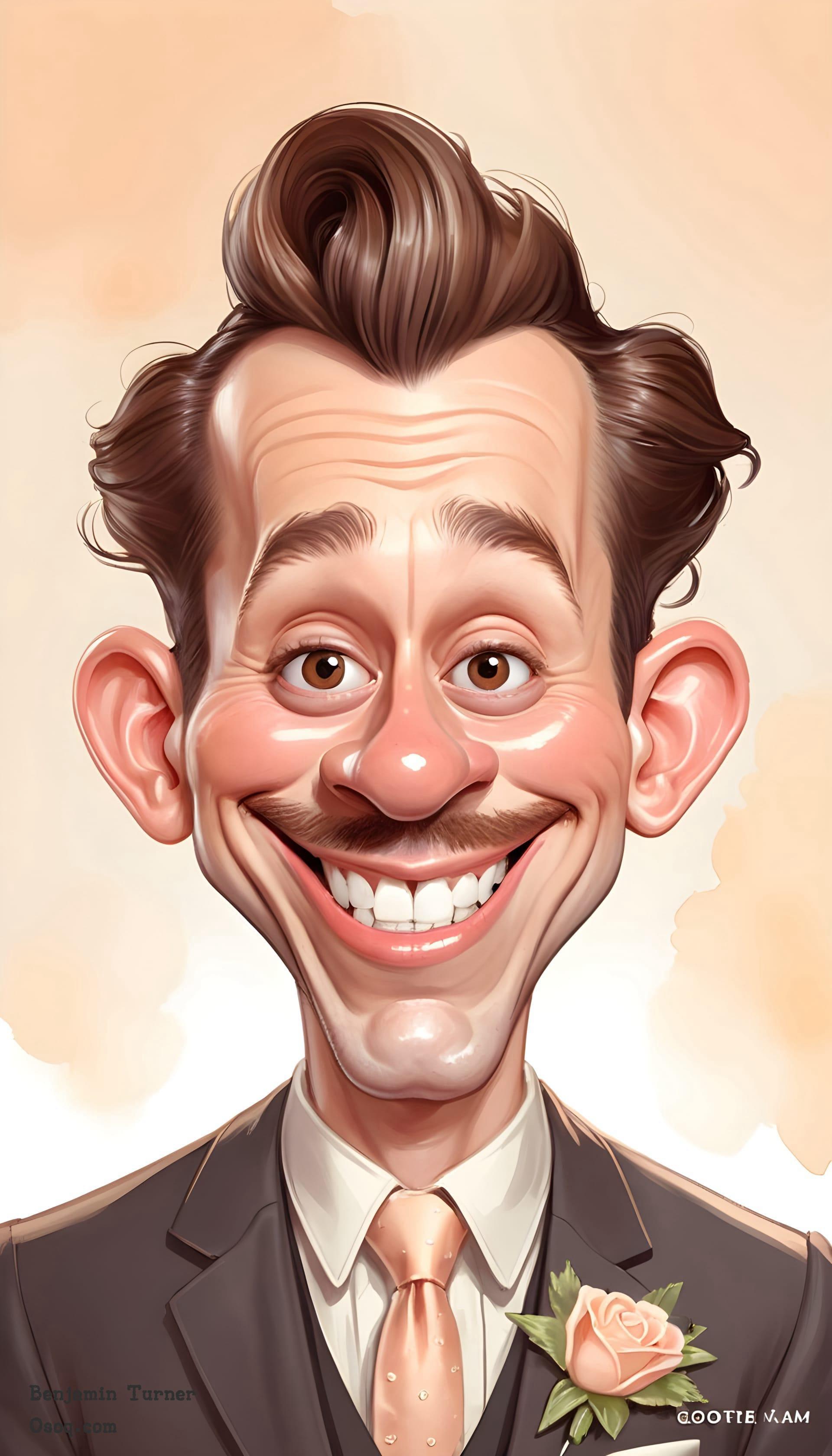 Groom caricature 09