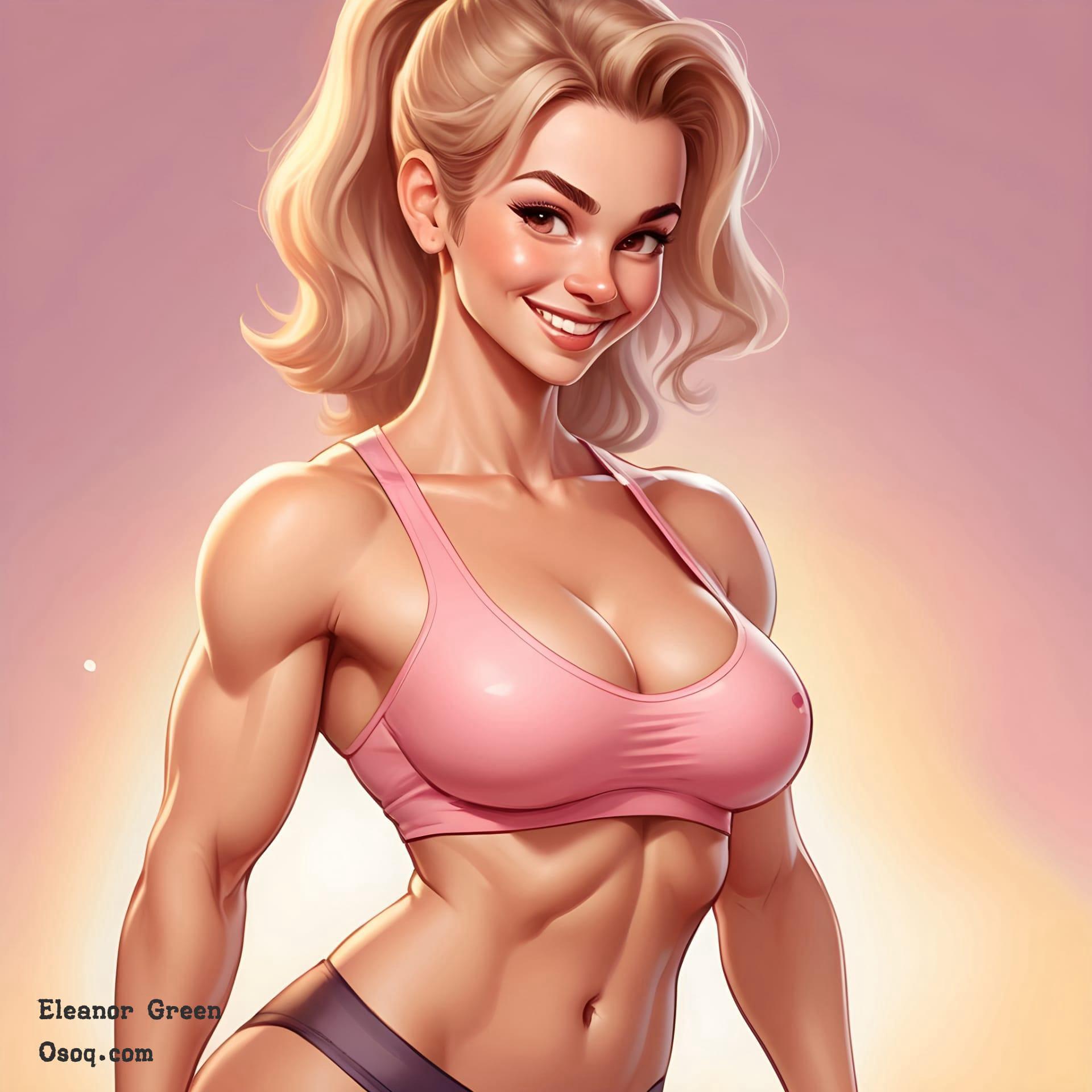 Gym caricature 04