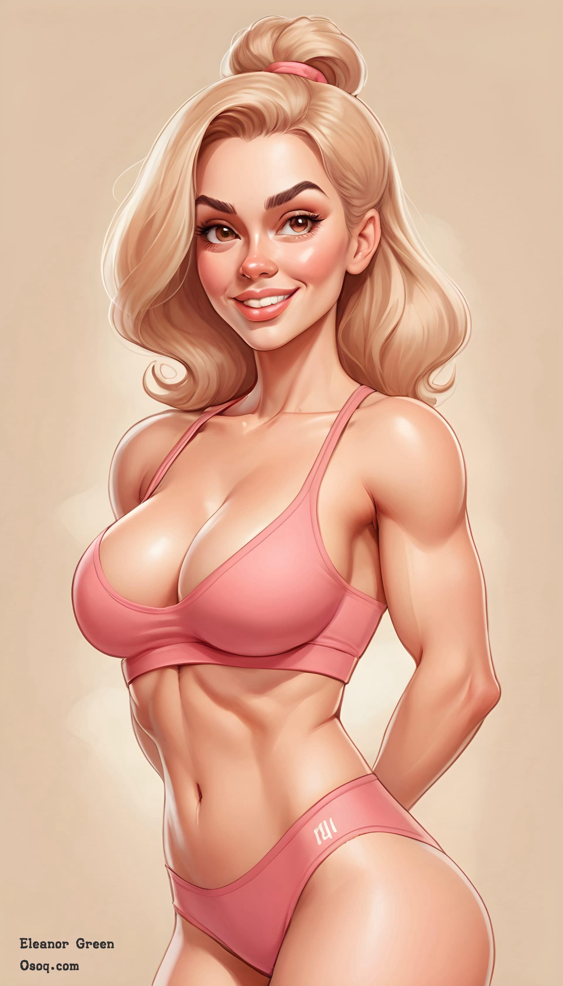 Gym caricature 05