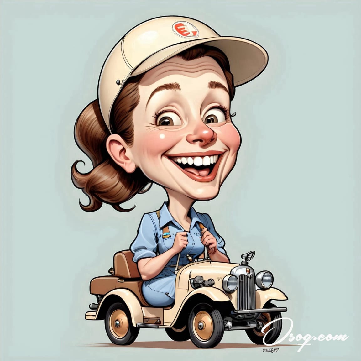 automotive engineer caricature