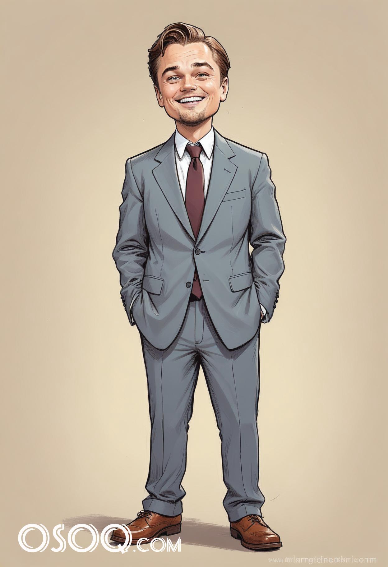 Leonardo dicaprio cartoon caricature drawing 10