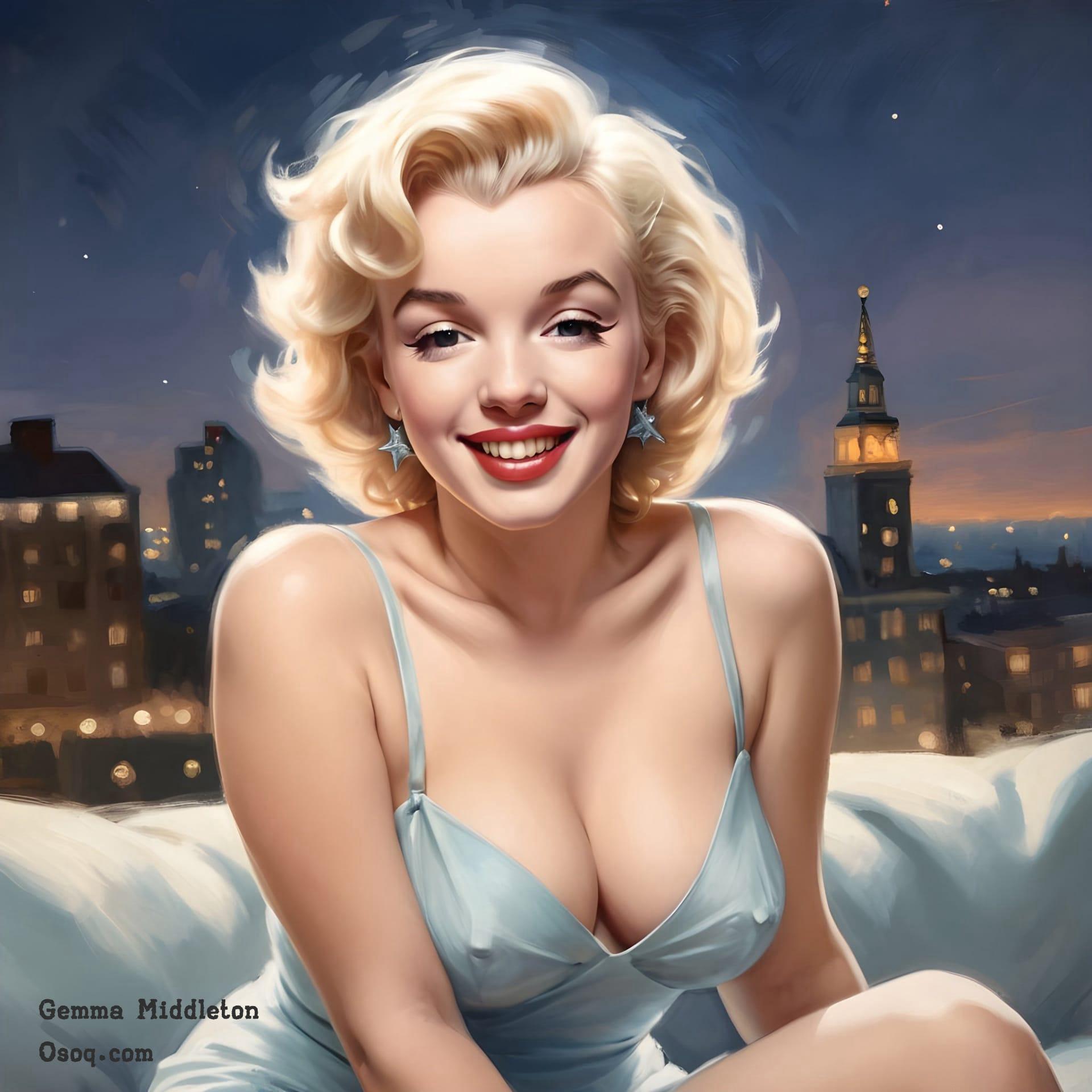 Marilyn monroe caricature 02