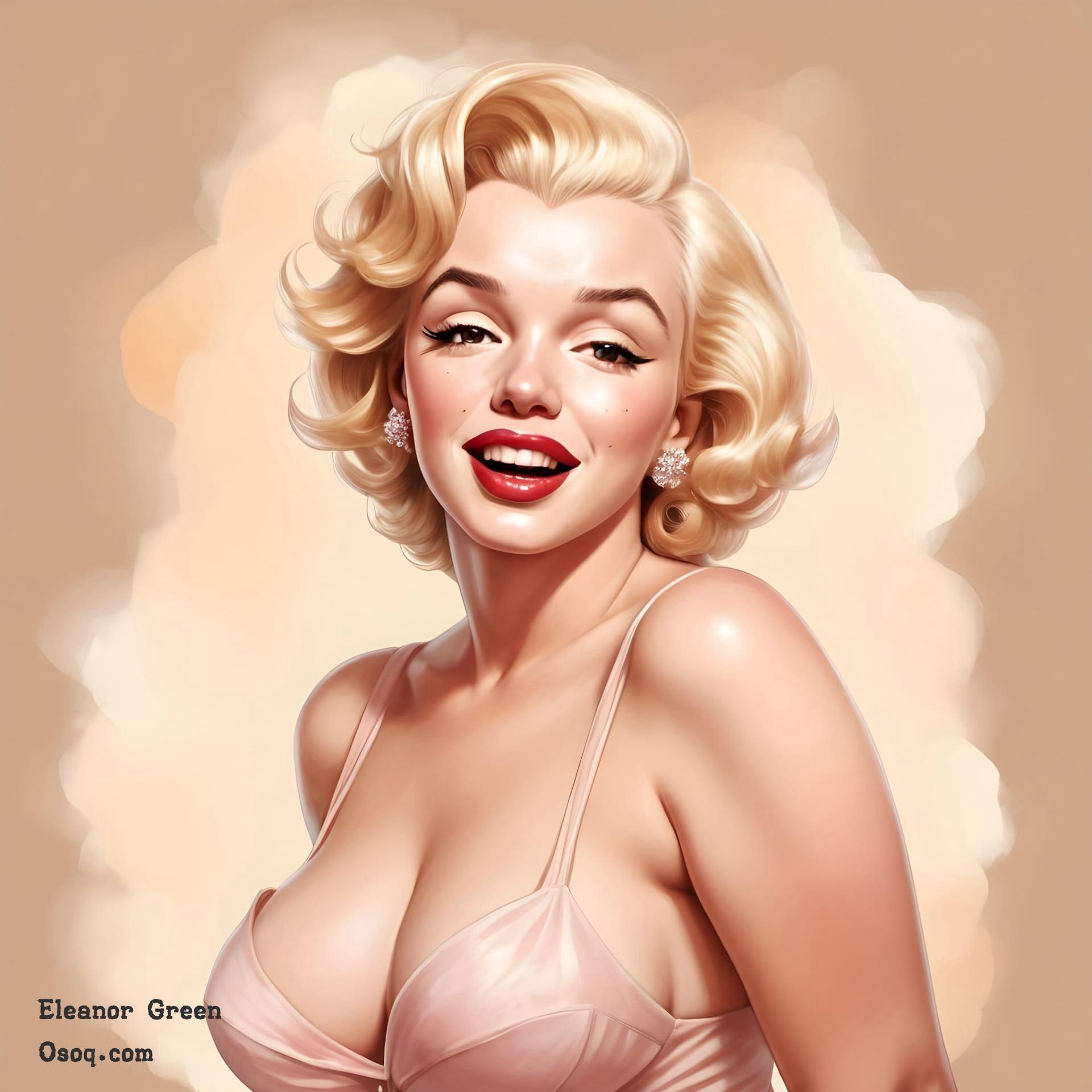 Marilyn monroe caricature 04