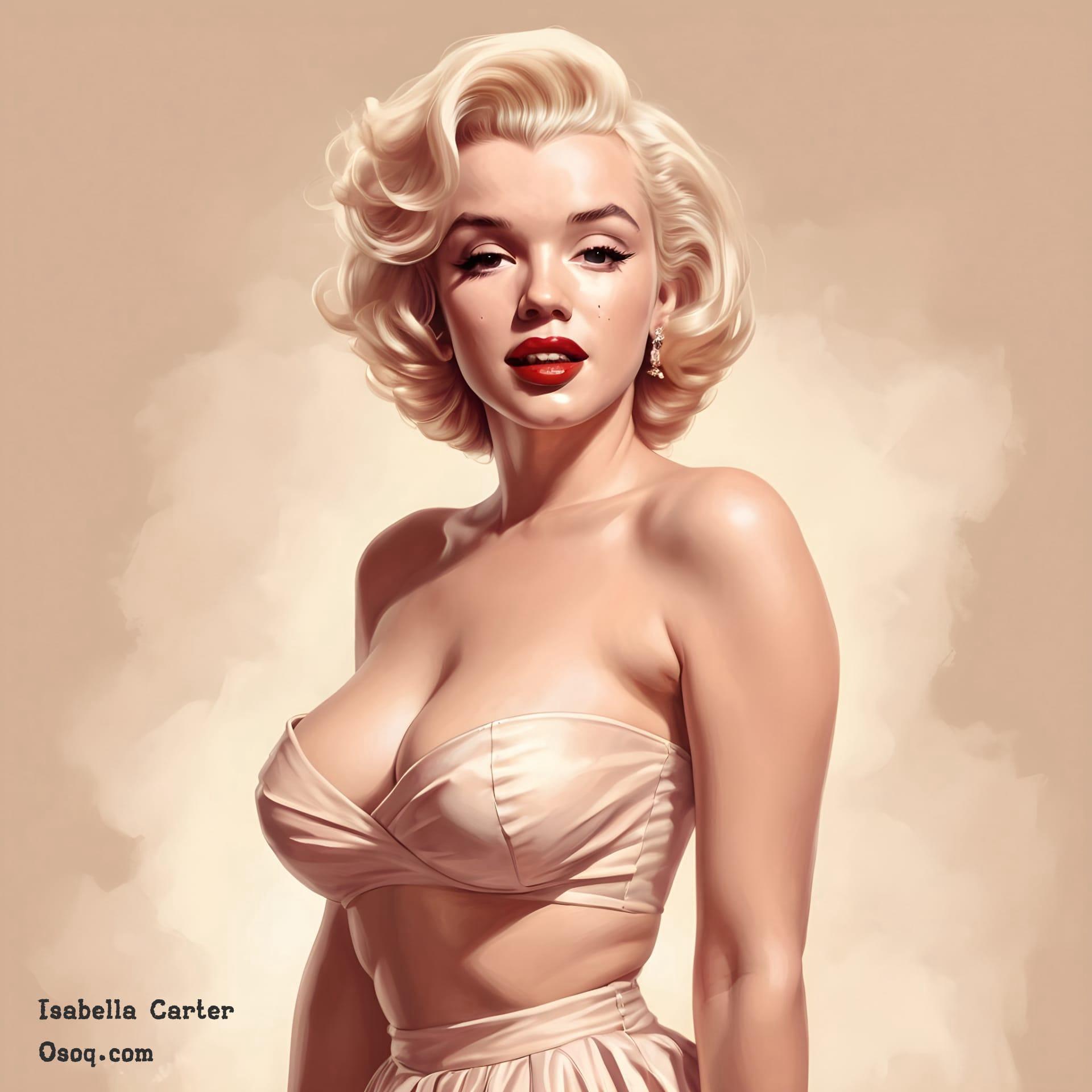 Marilyn monroe caricature 08