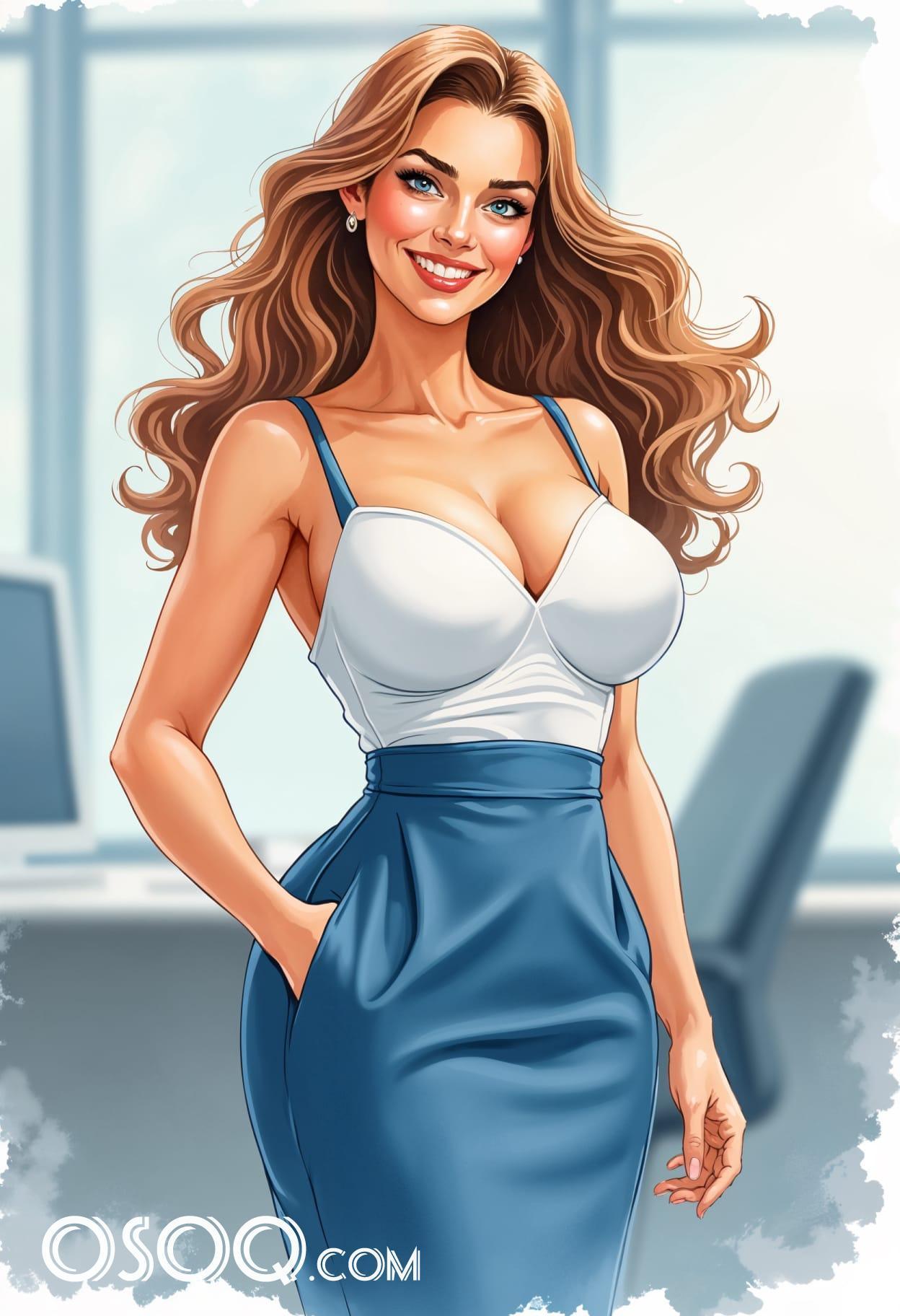 Office cartoon caricature drawings 14