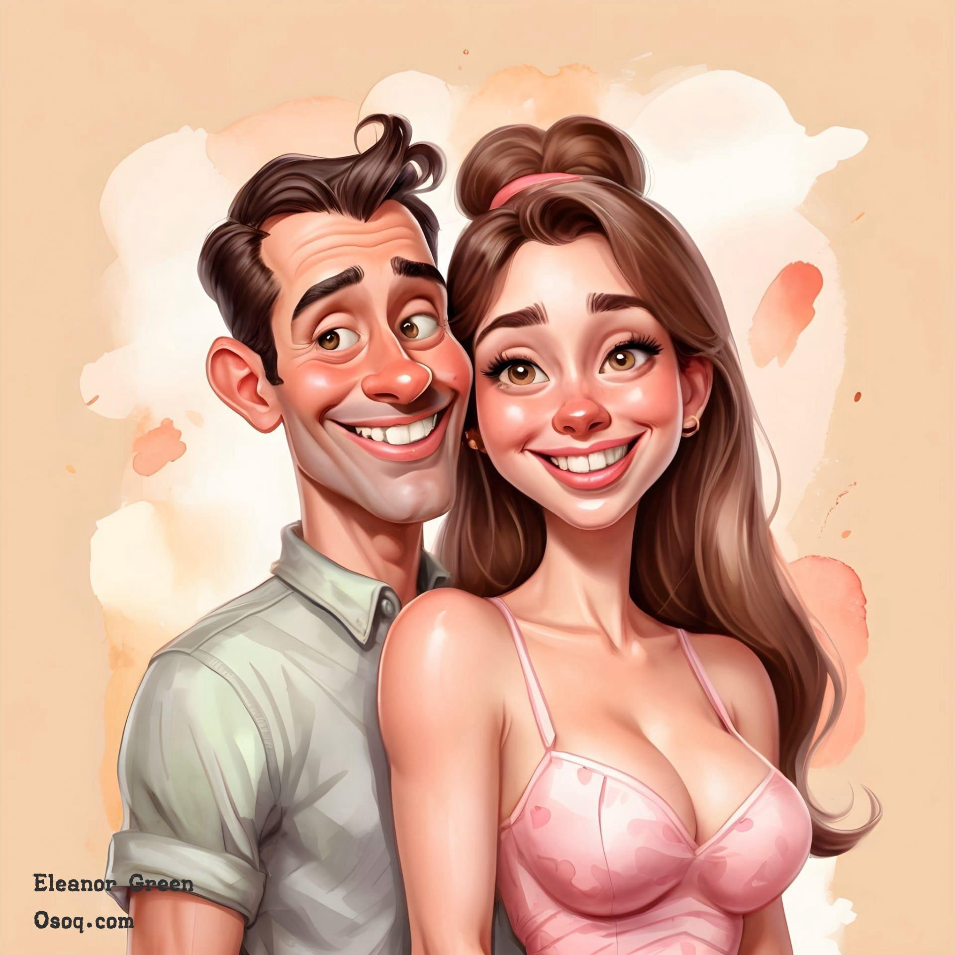 Wedding anniversary caricature 05