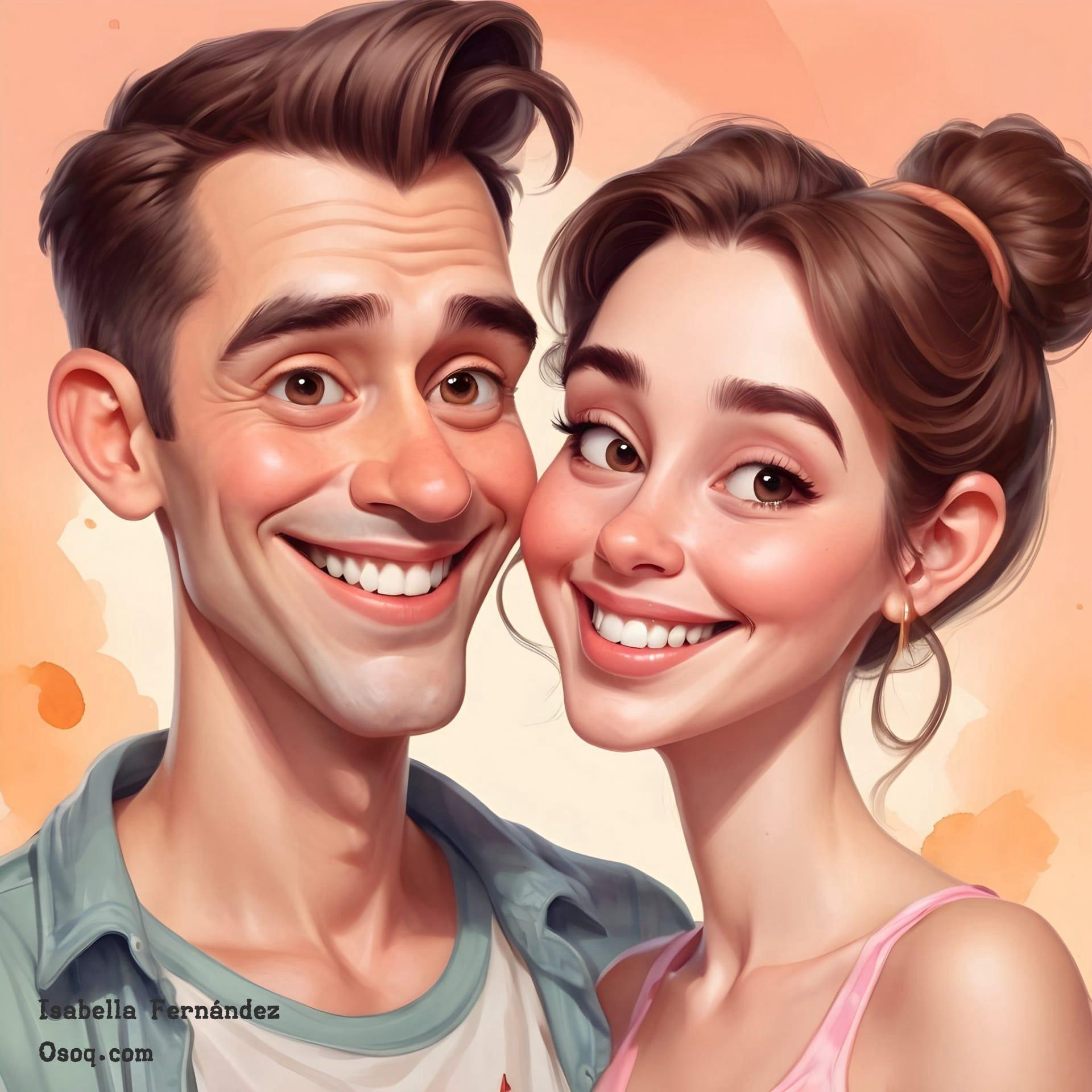 Wedding anniversary caricature 06