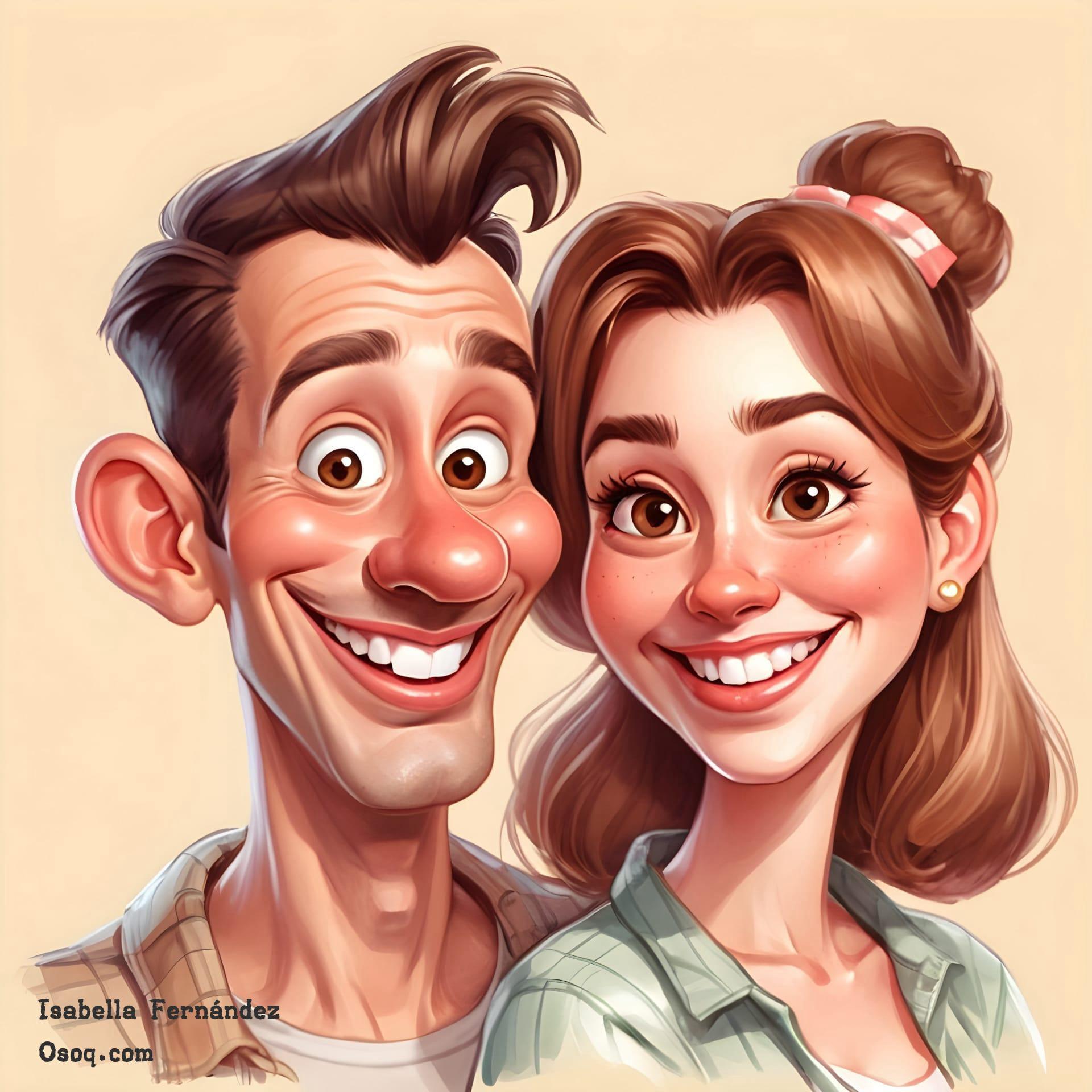 Wedding anniversary caricature 07