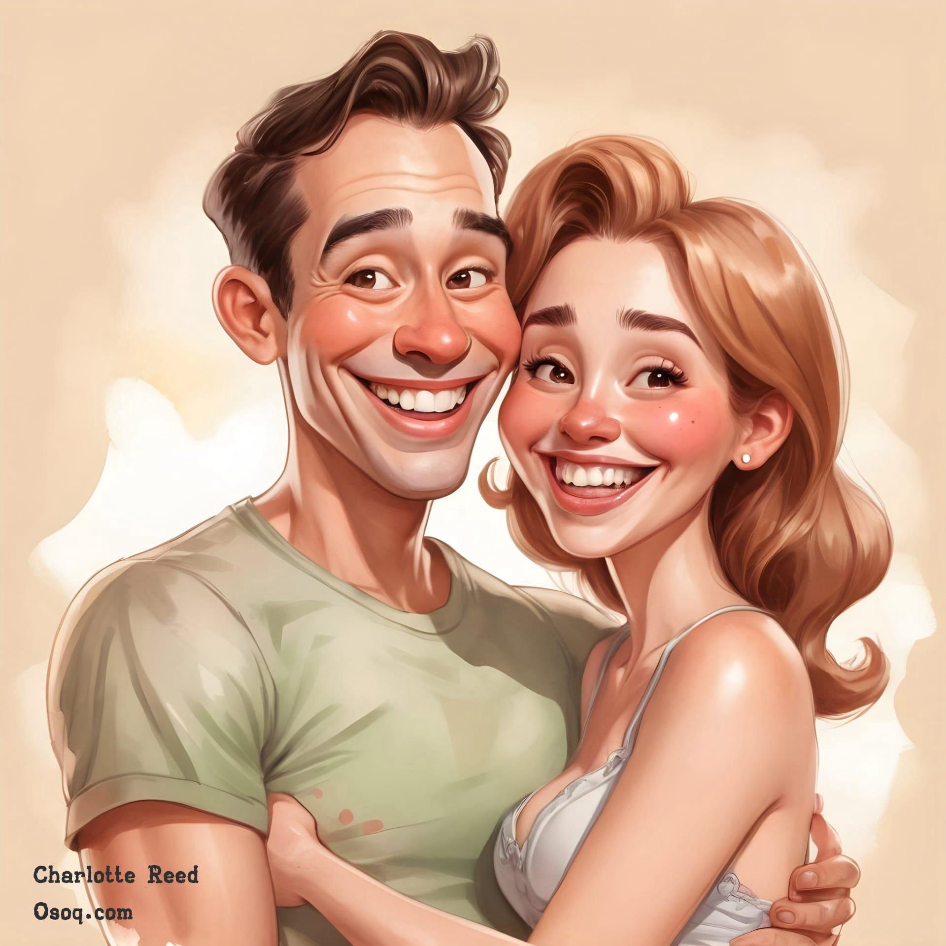 Wedding anniversary caricature 10