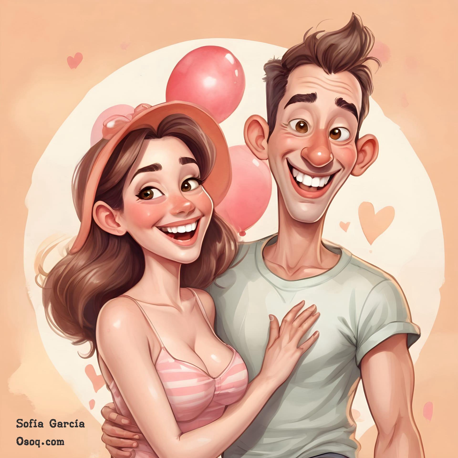 Wedding anniversary caricature 11