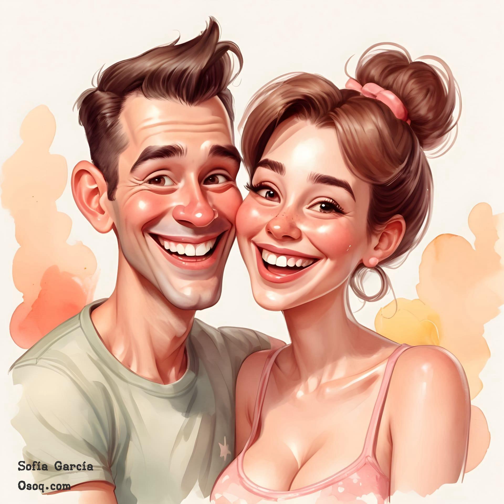 Wedding anniversary caricature 12