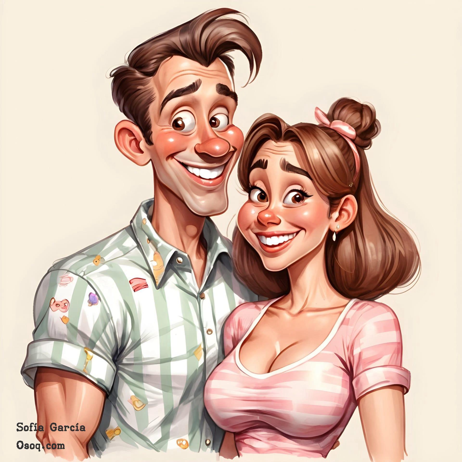 Wedding anniversary caricature 13