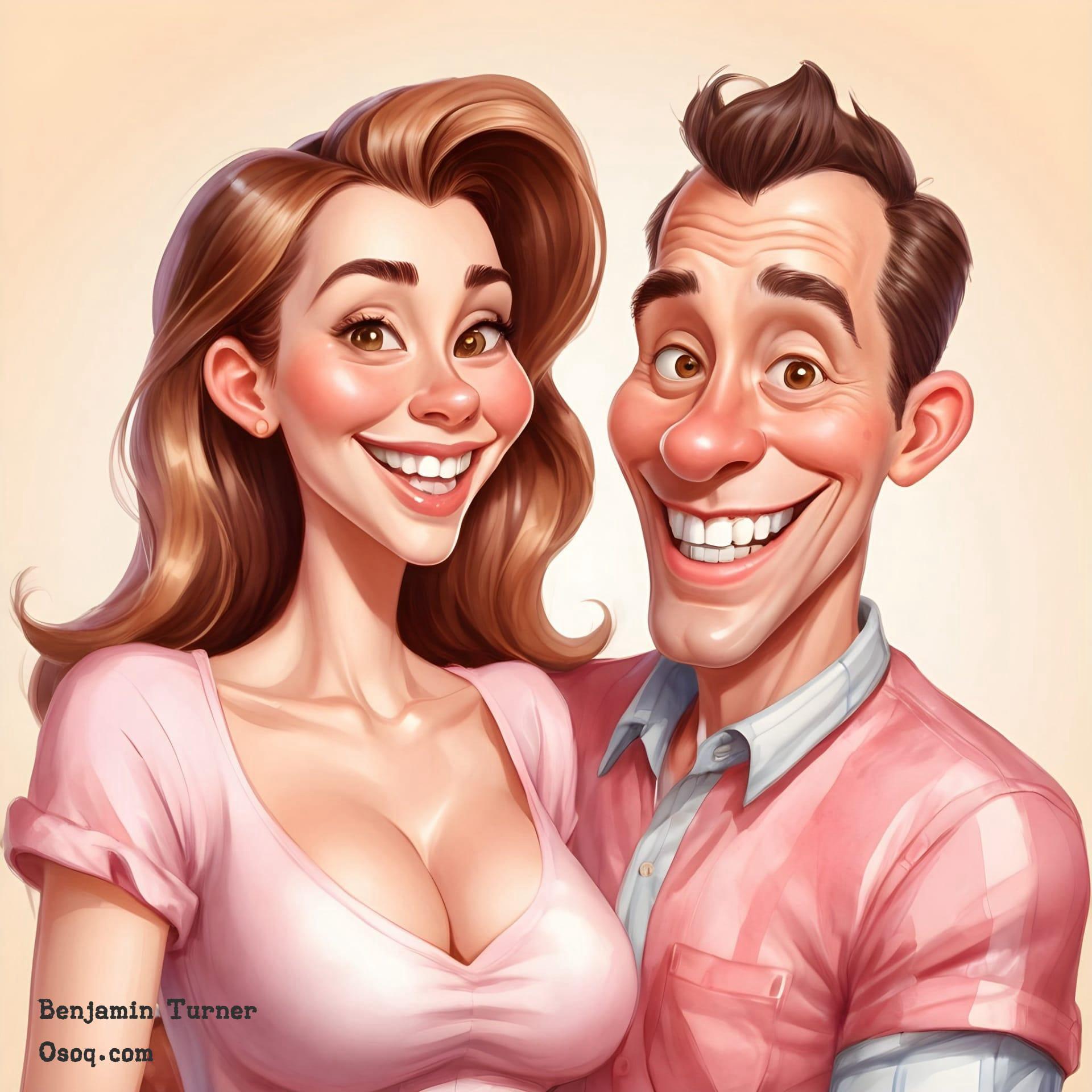 Wedding anniversary caricature 14