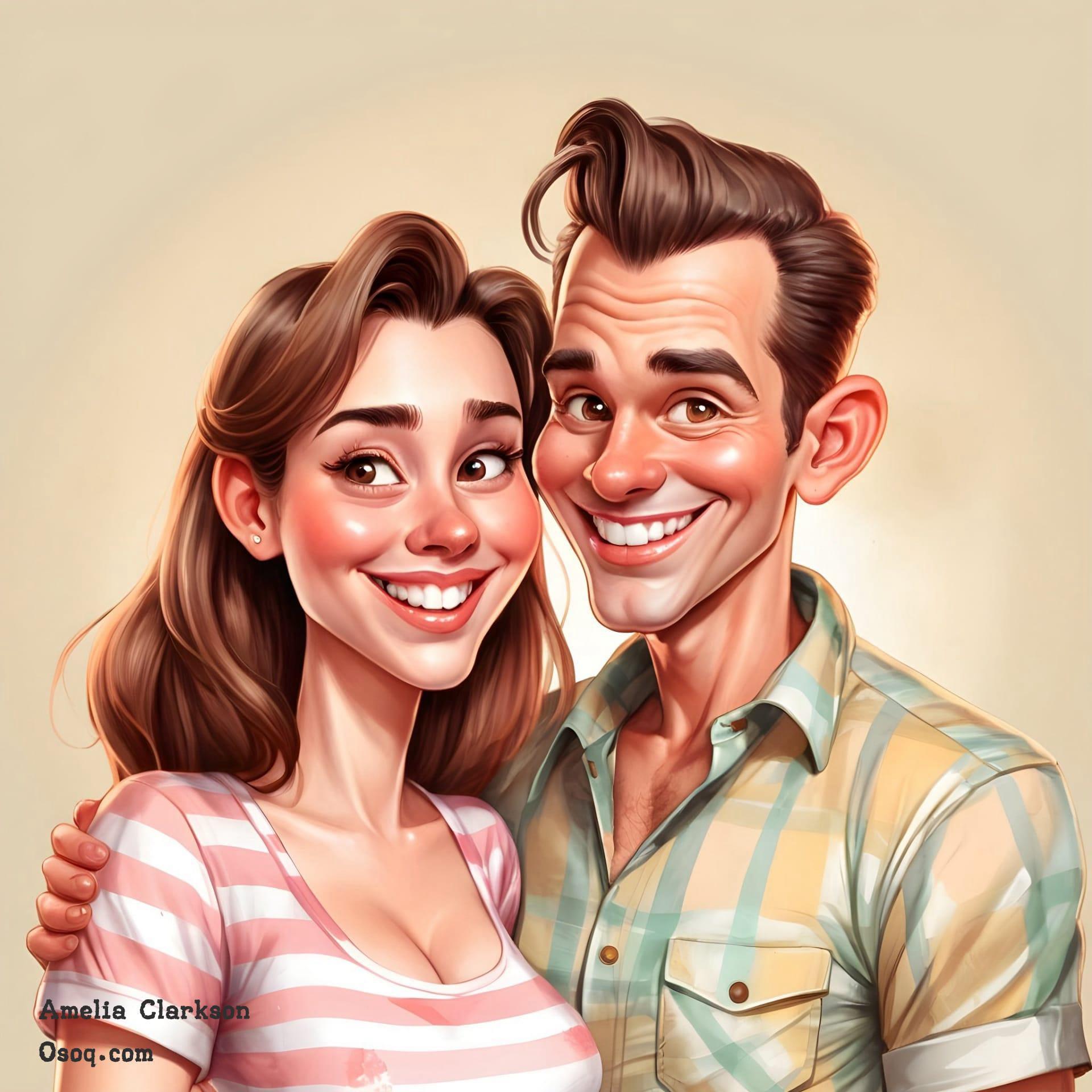 Wedding anniversary caricature 15