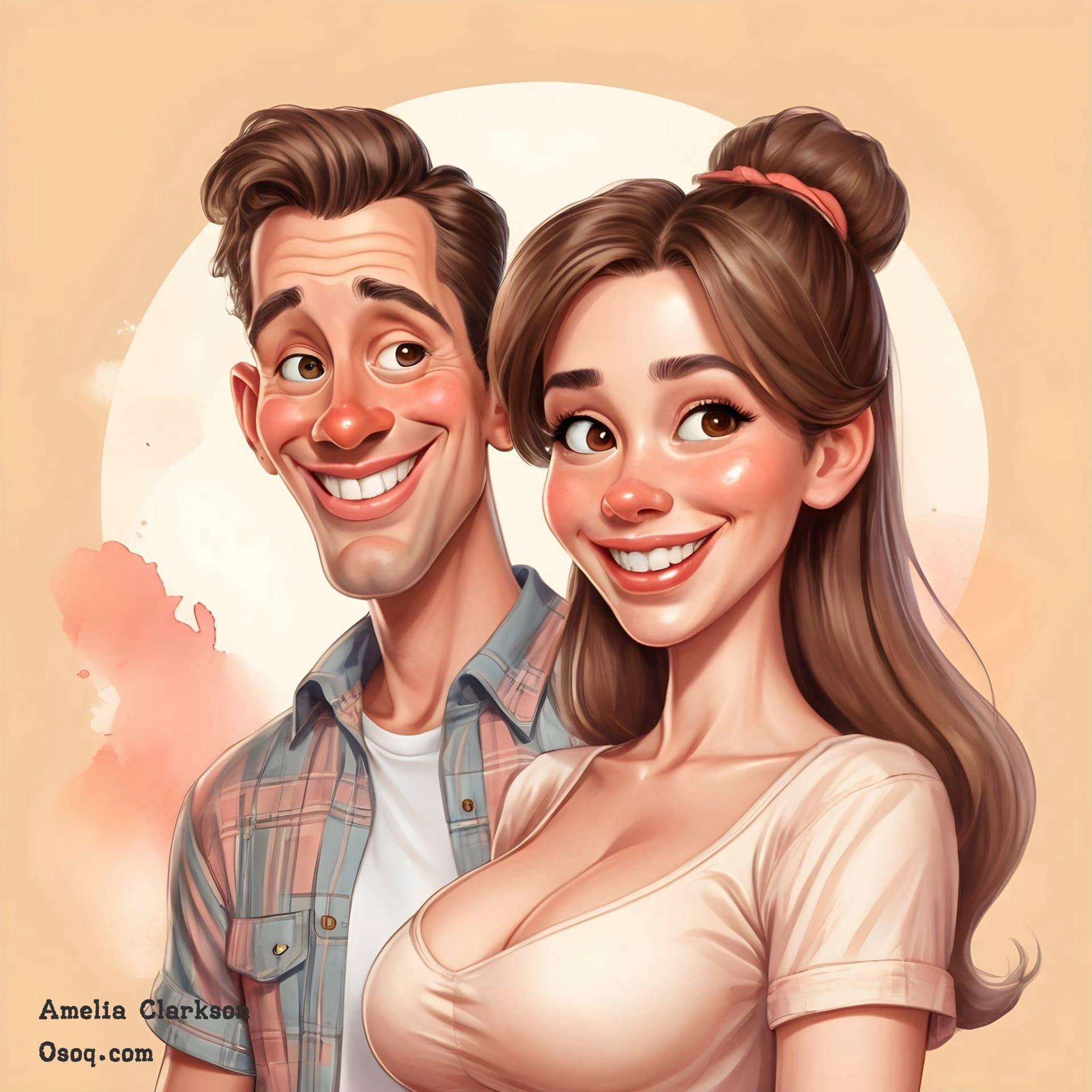 Wedding anniversary caricature 18