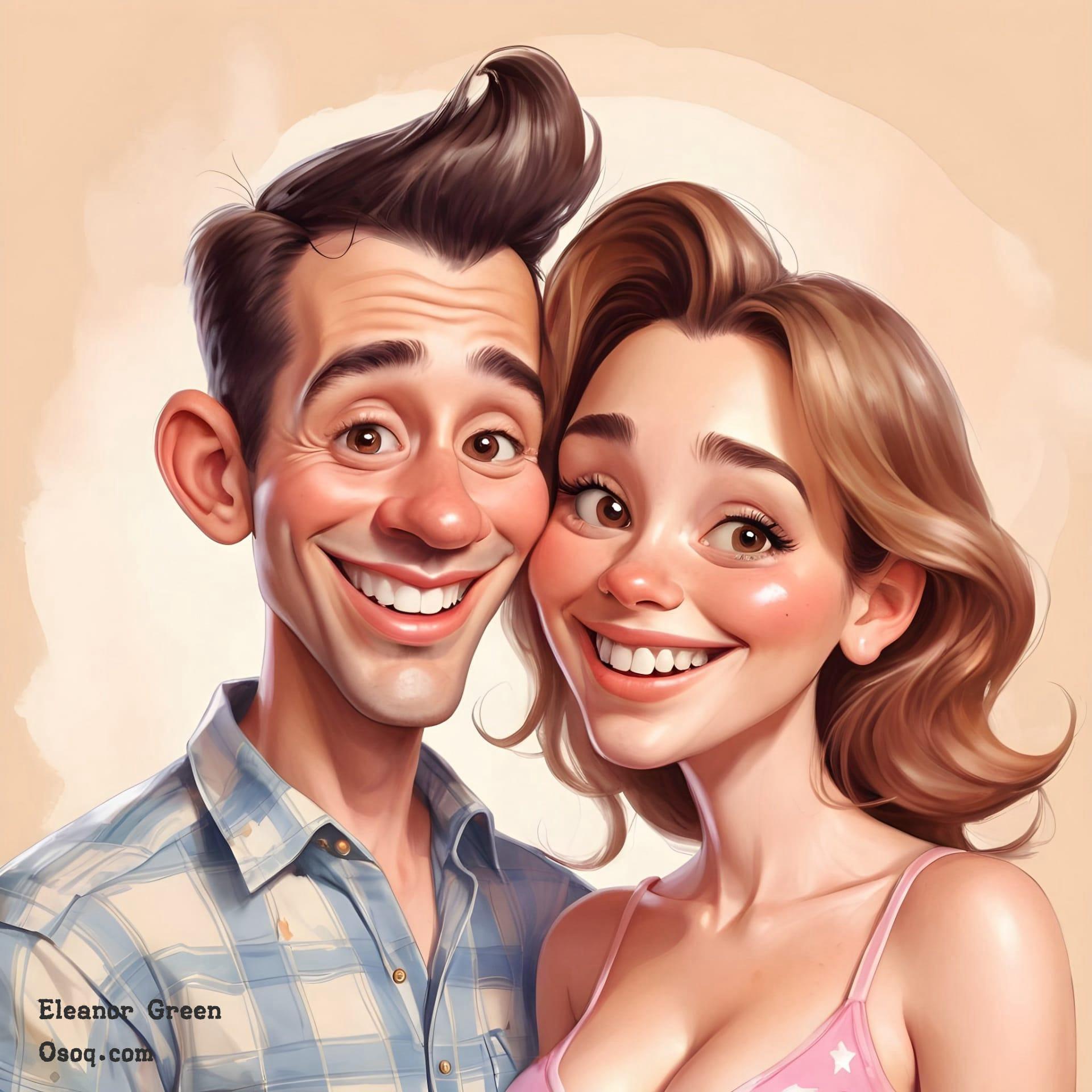 Wedding anniversary caricature 19