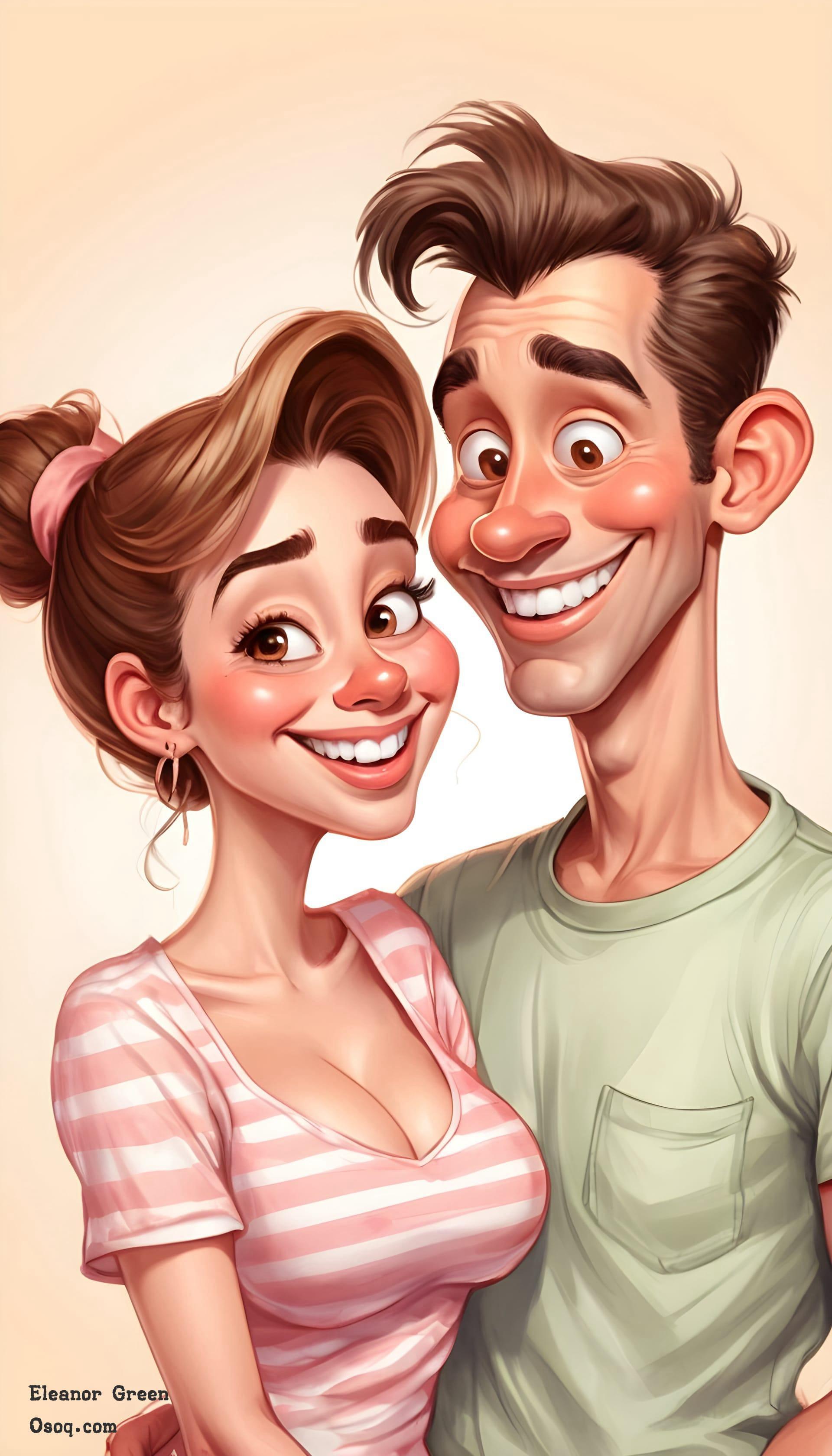 Wedding anniversary caricature 20