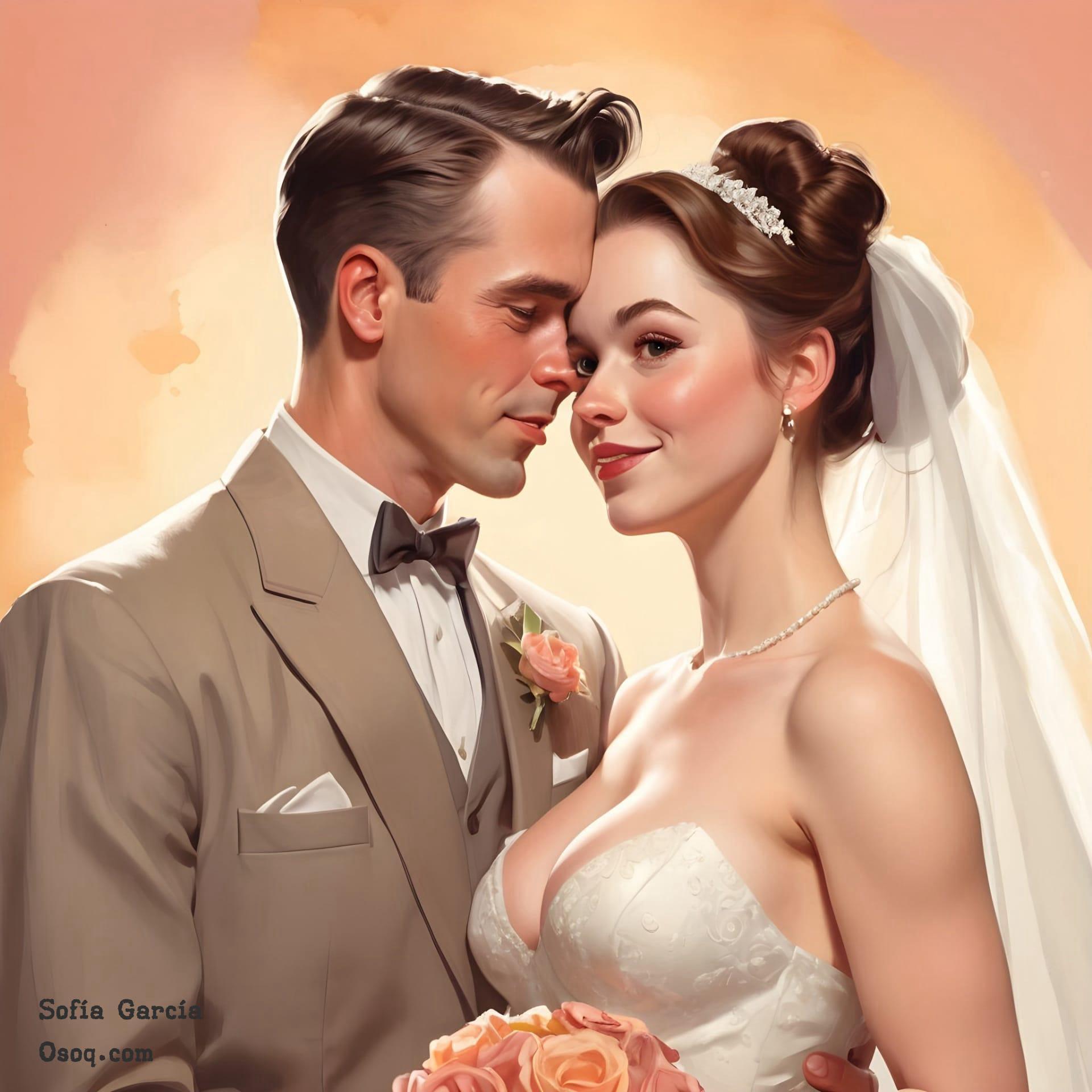 Wedding caricature online 01