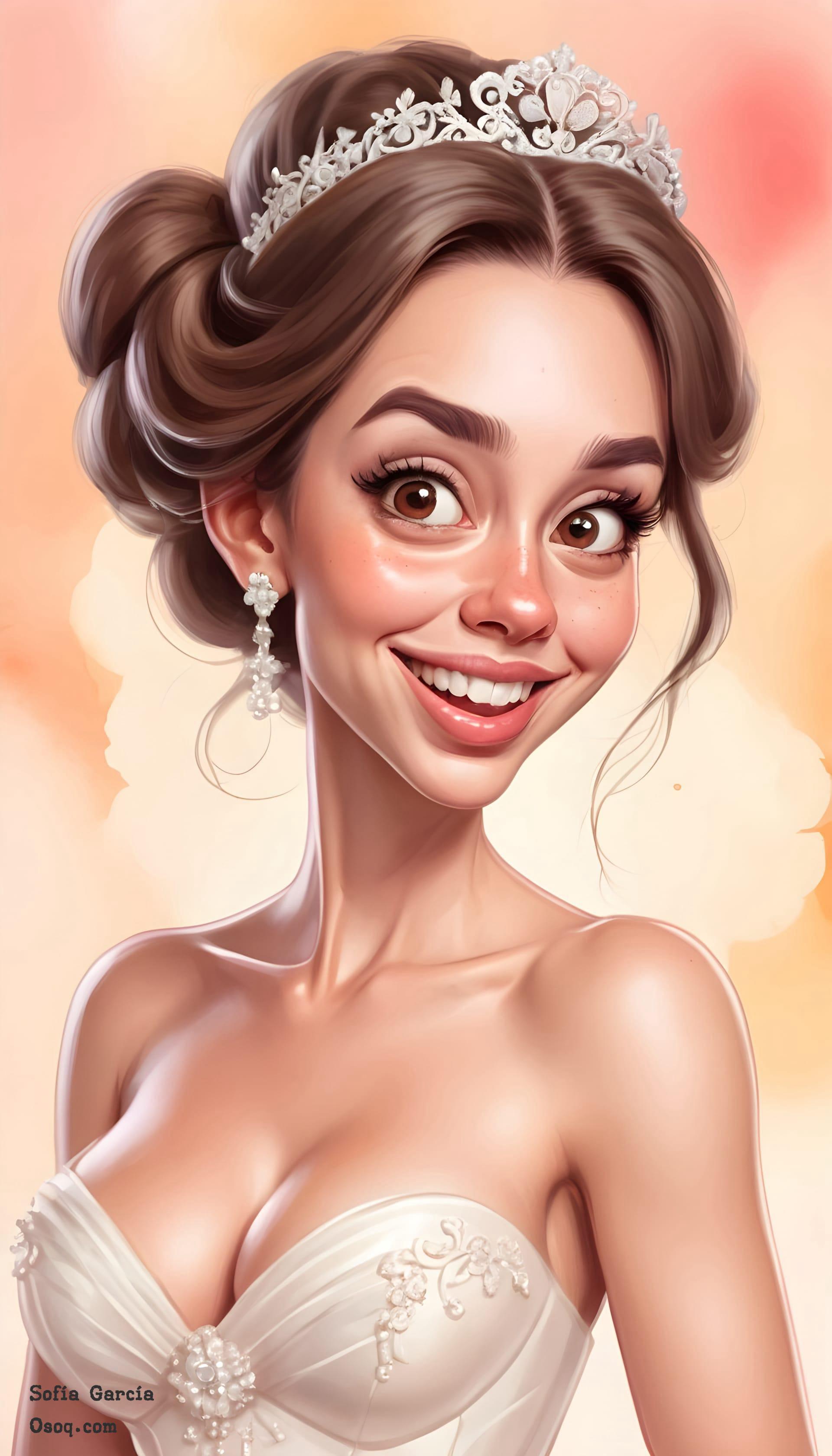 Wedding caricature online 03