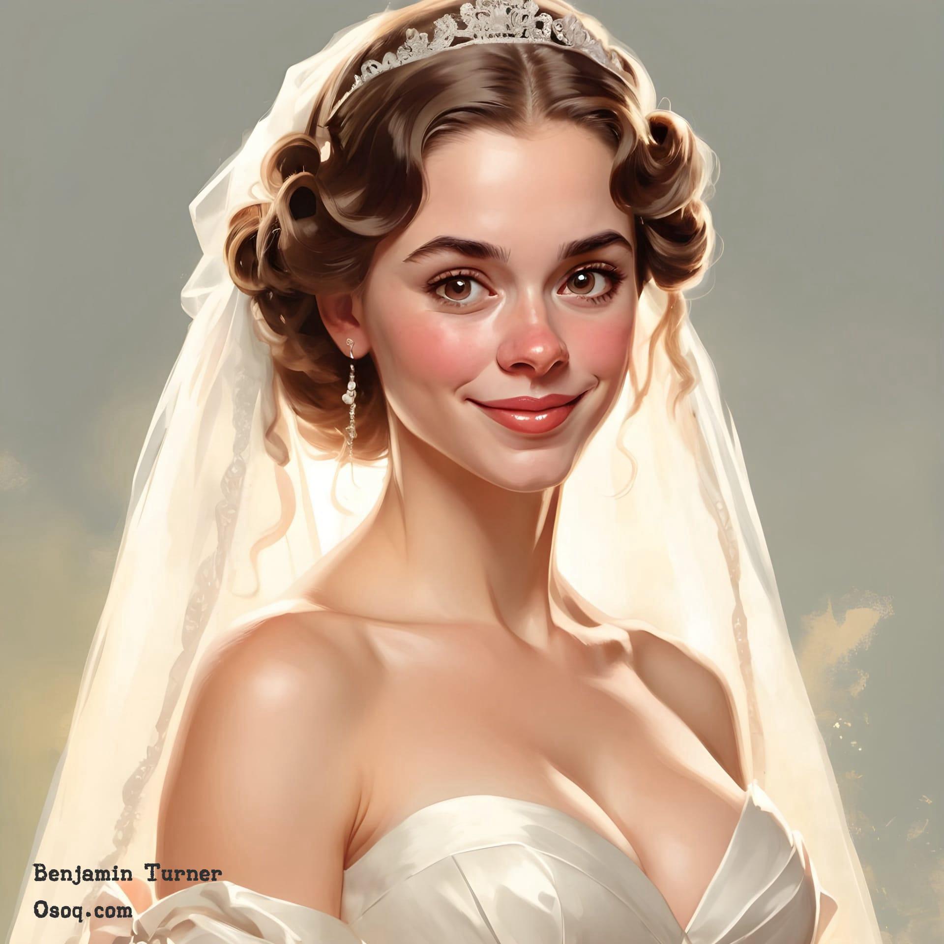 Wedding caricature online 04