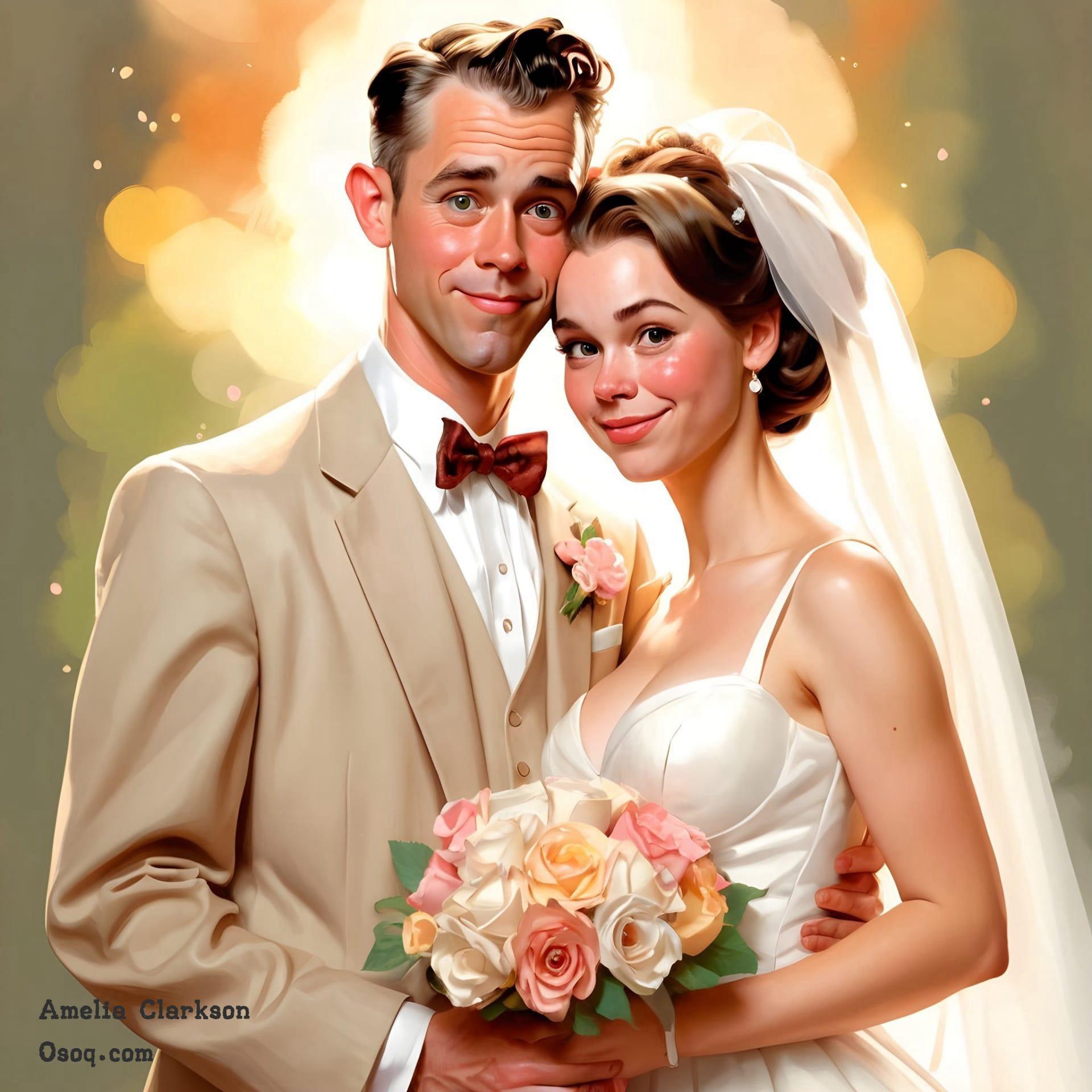 Wedding caricature online 05