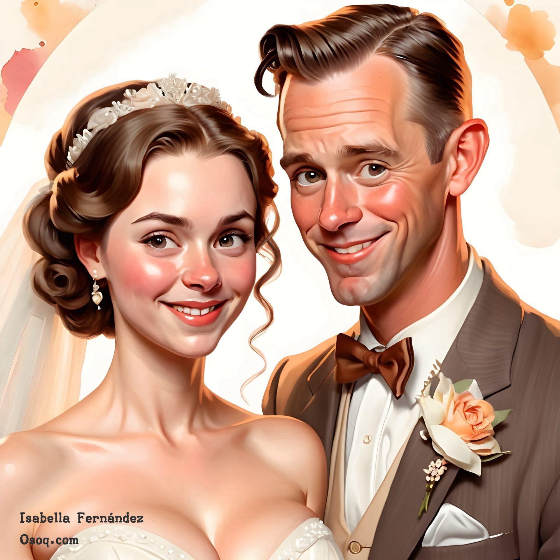 Wedding caricature online 12