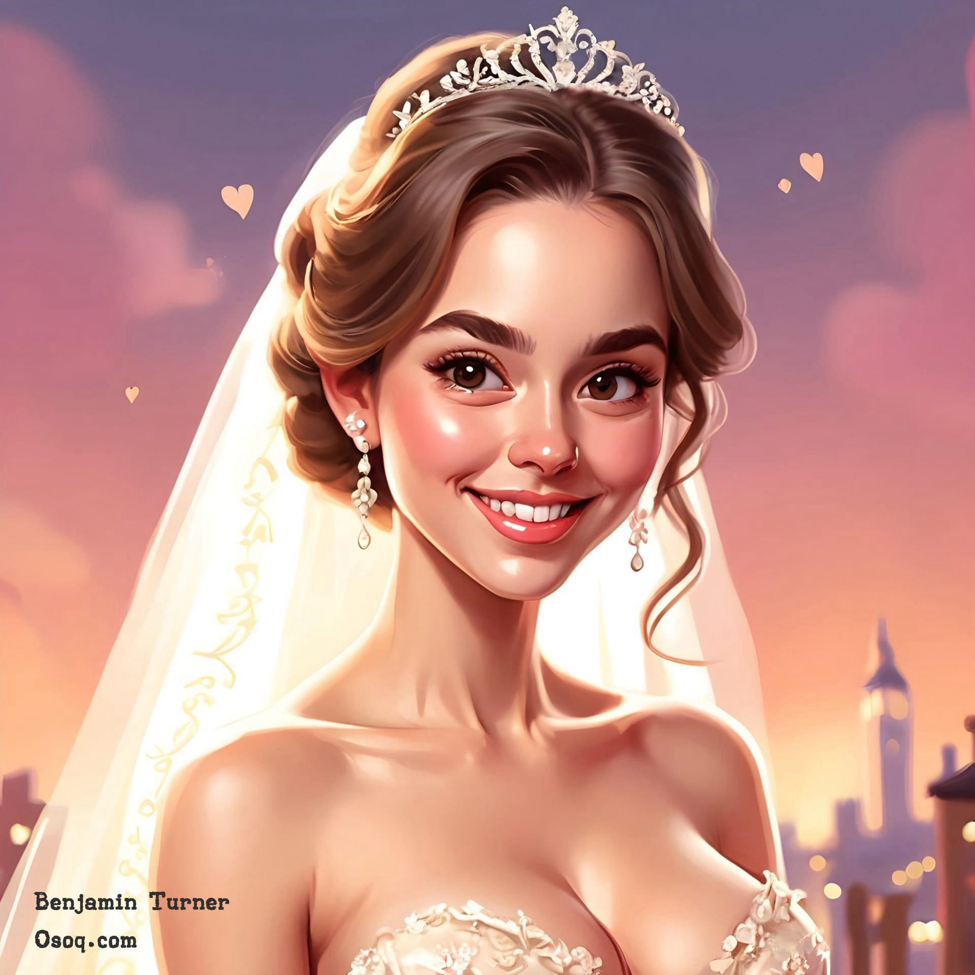 Wedding caricature online 19