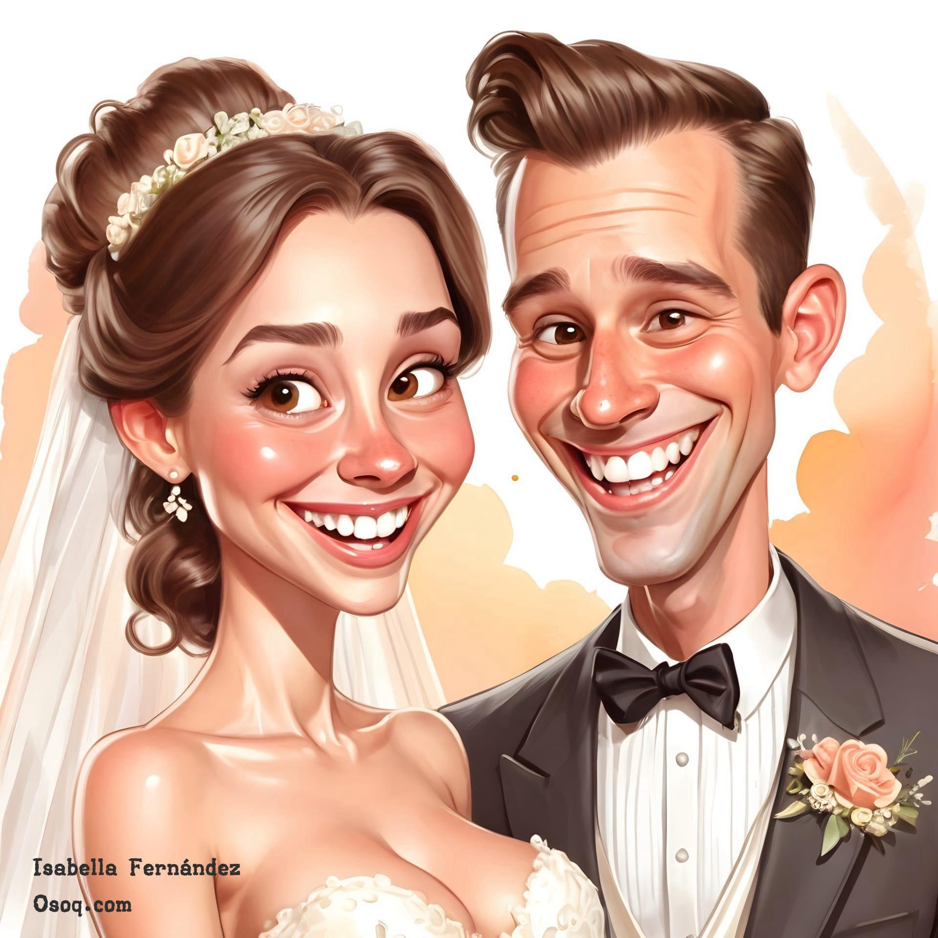 Wedding caricature 01