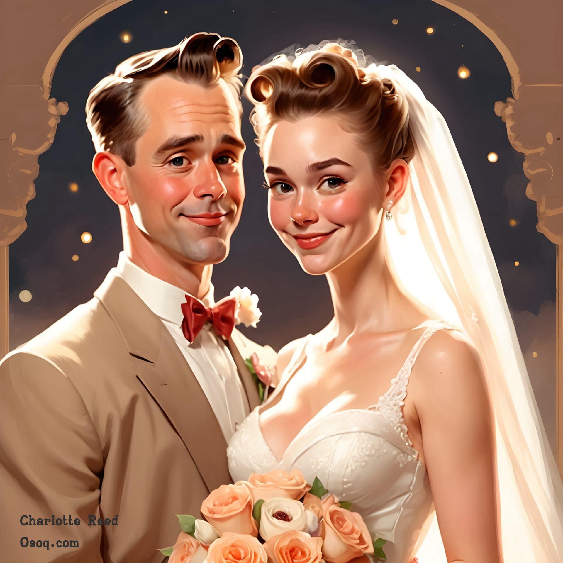 Wedding cartoon drawing 10