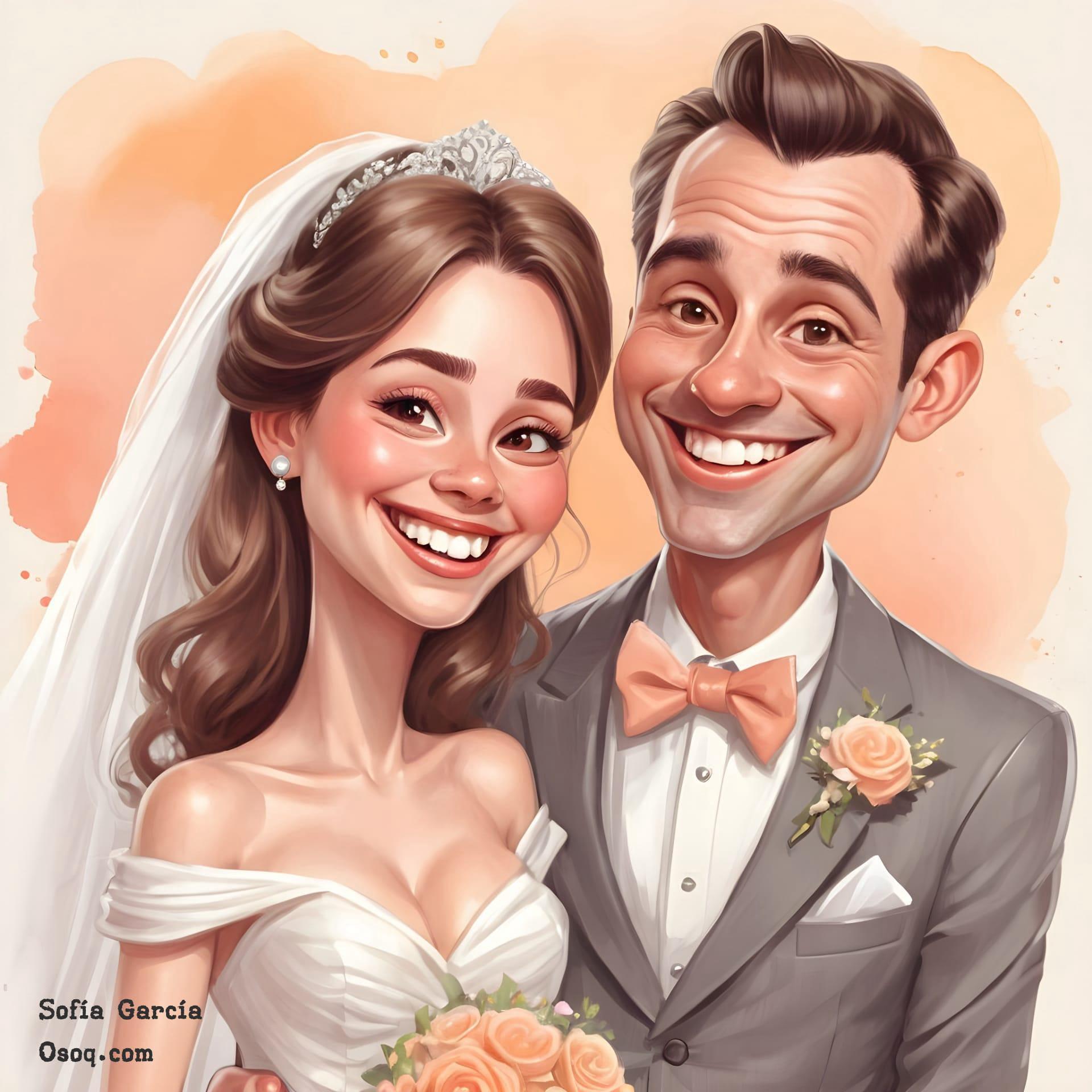 Wedding cartoon drawing 11