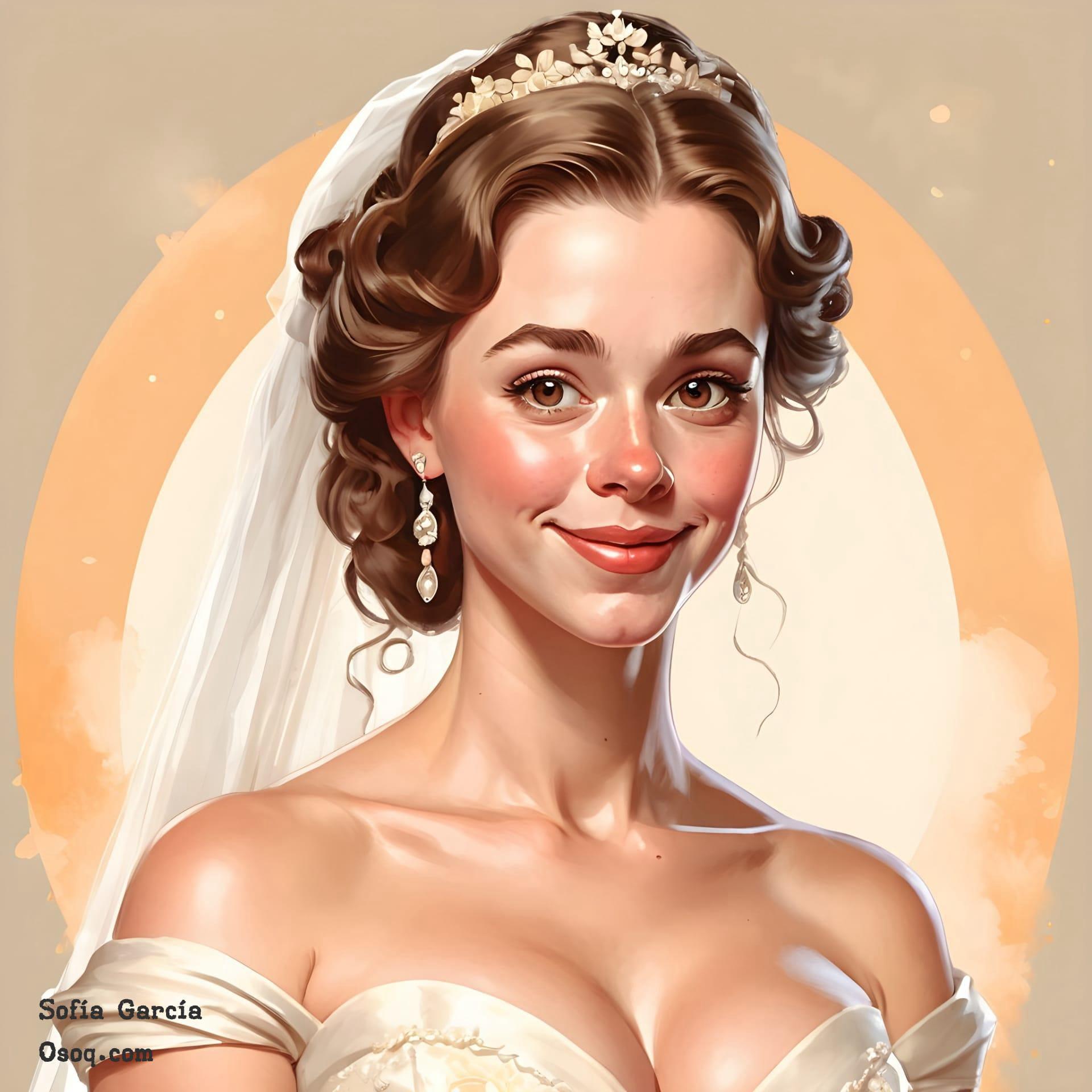 Wedding cartoon drawing 12