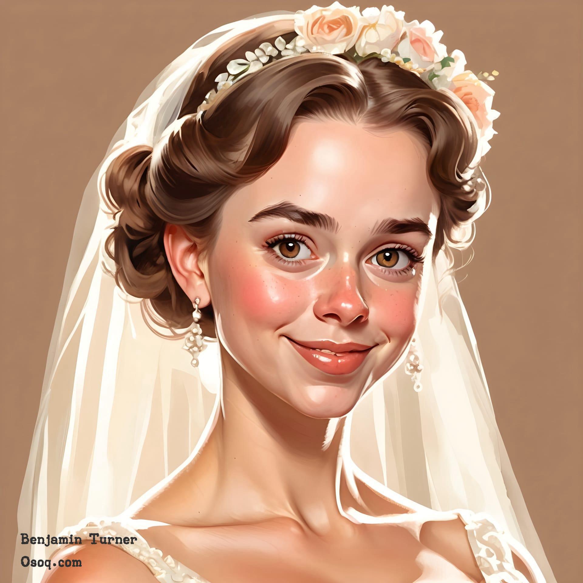 Wedding cartoon drawing 14