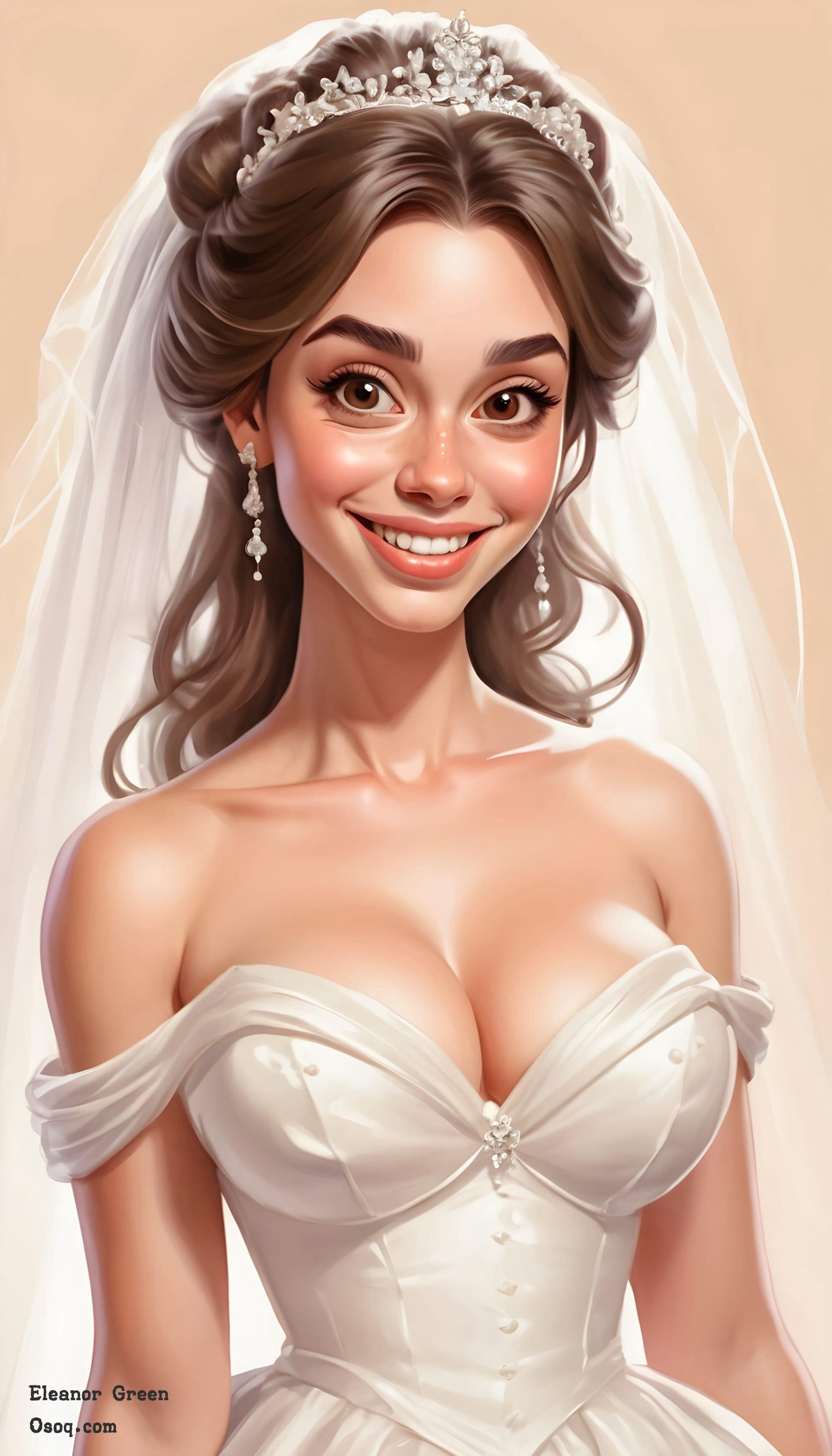 Wedding cartoon drawing 19